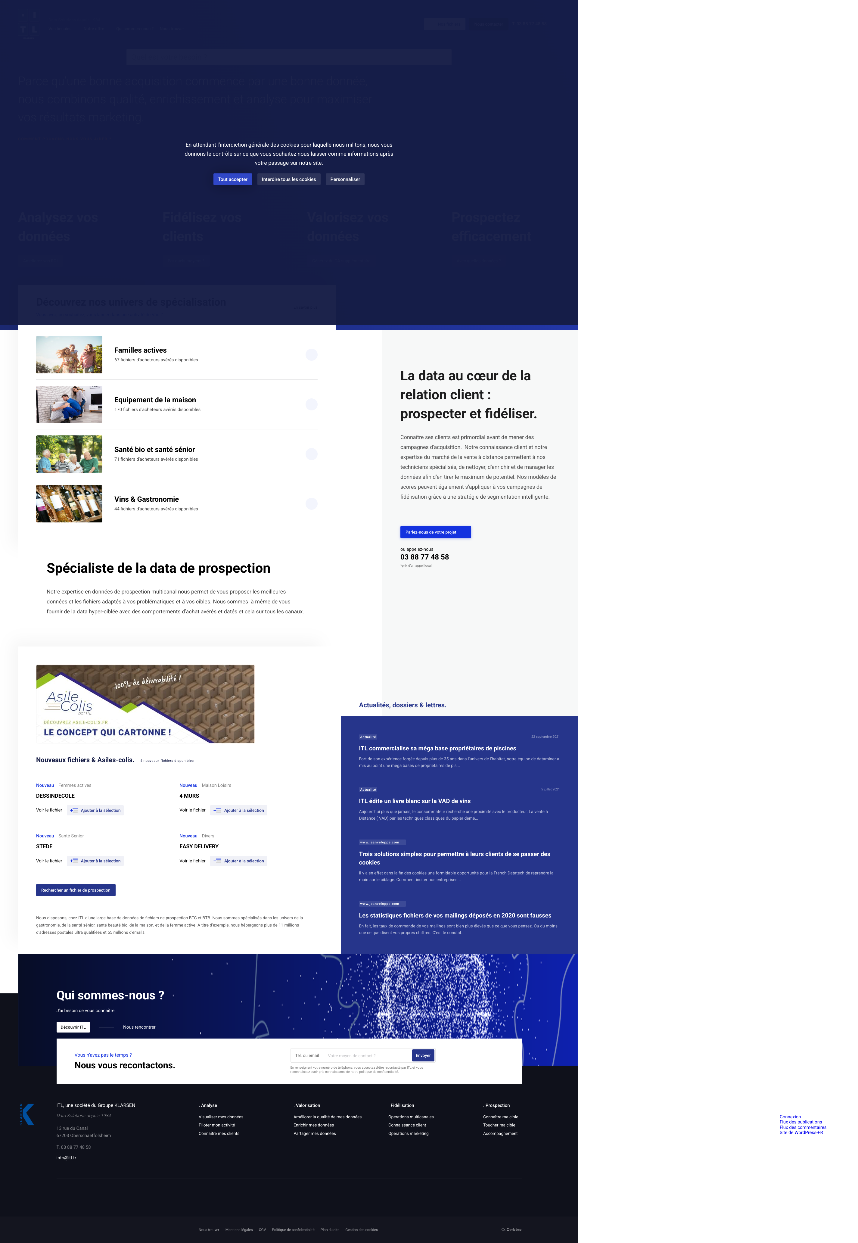 Aperçu du site