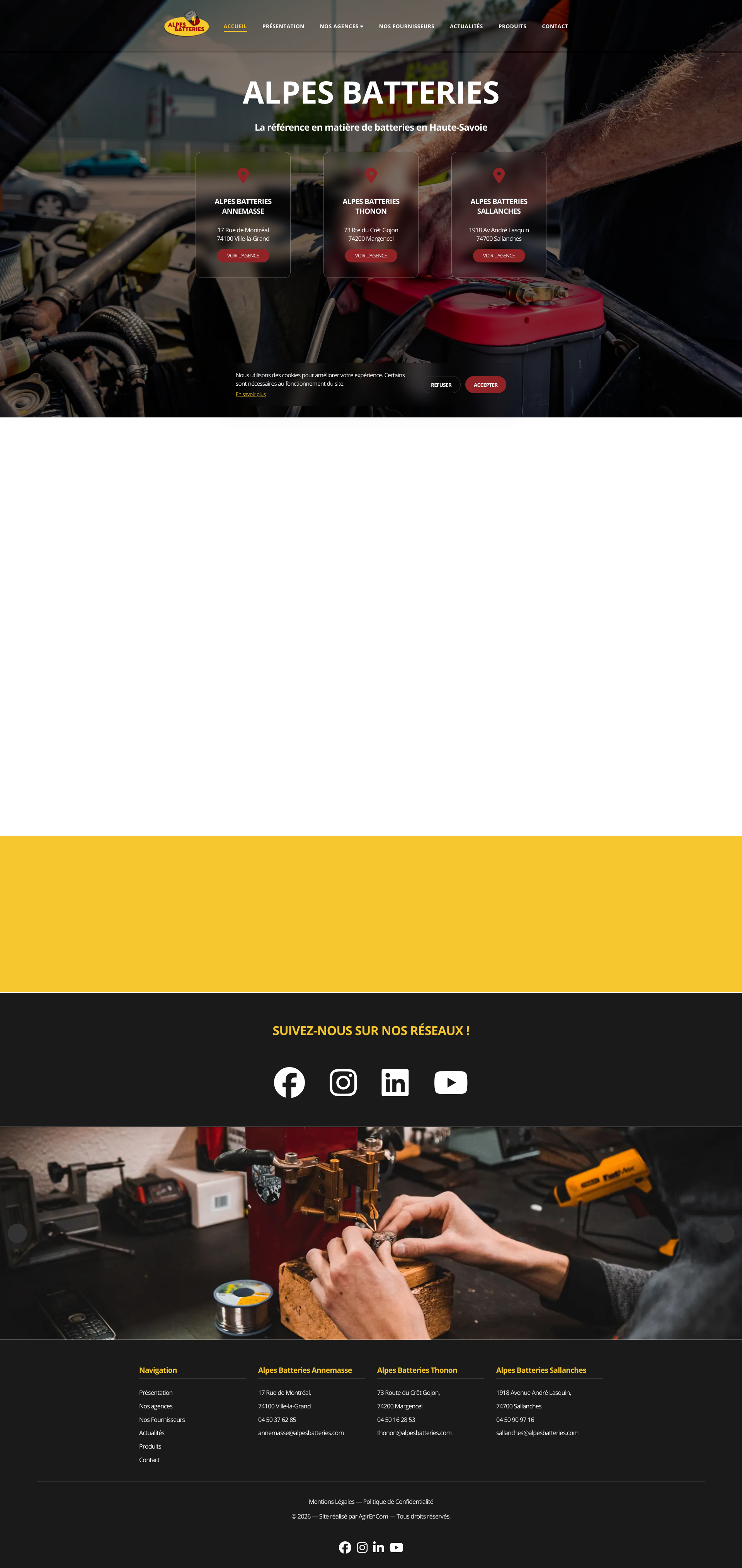 Aperçu du site