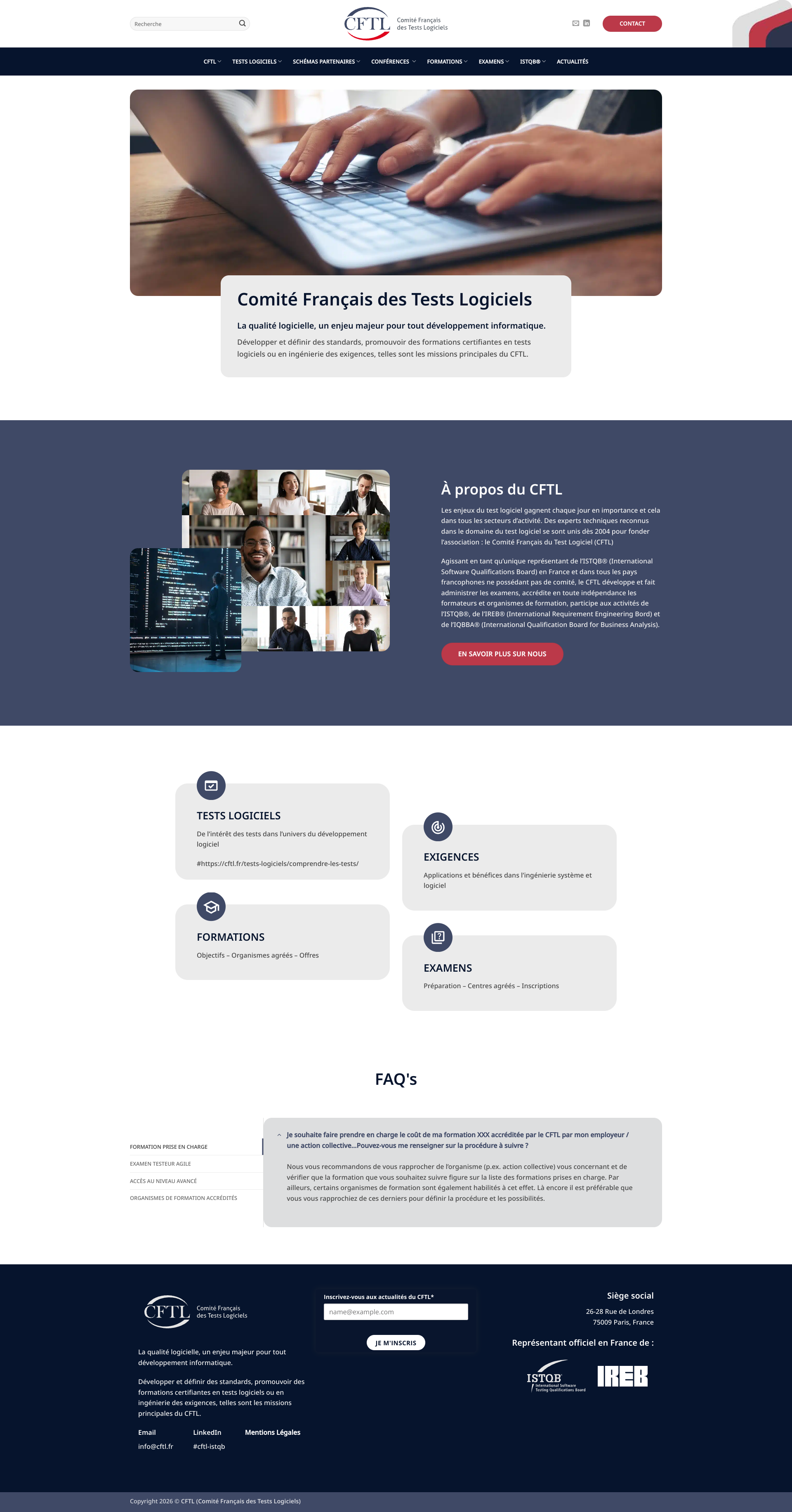 Aperçu du site