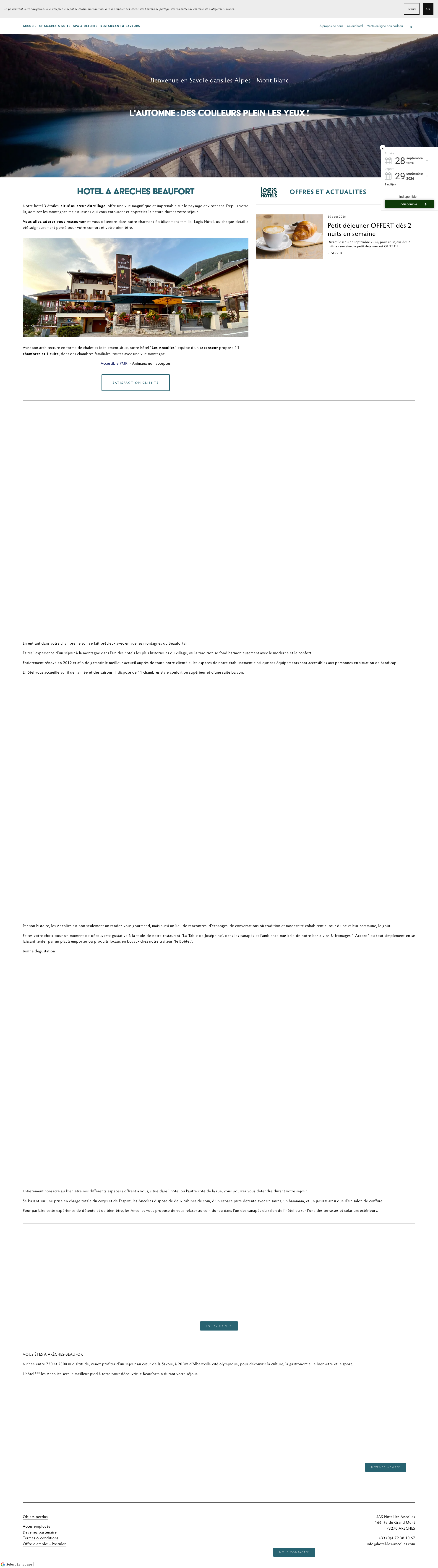 Aperçu du site