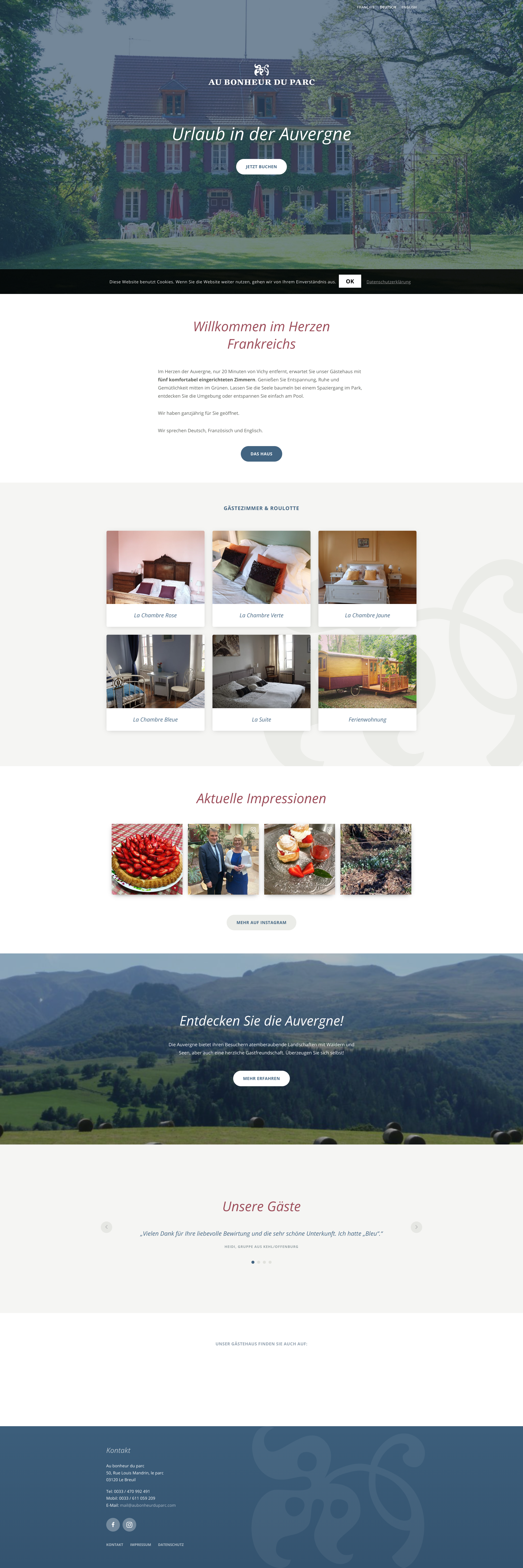 Aperçu du site