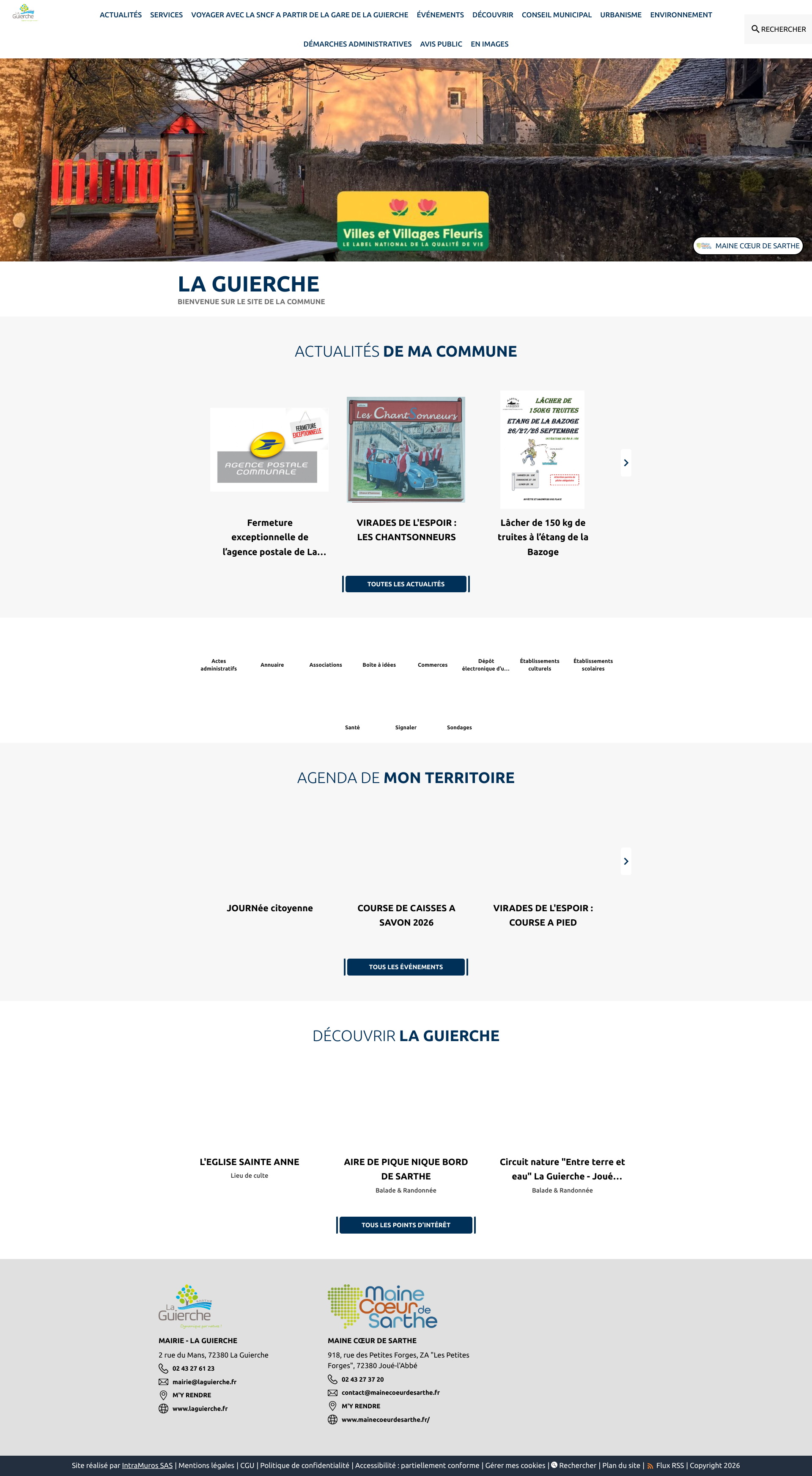 Aperçu du site