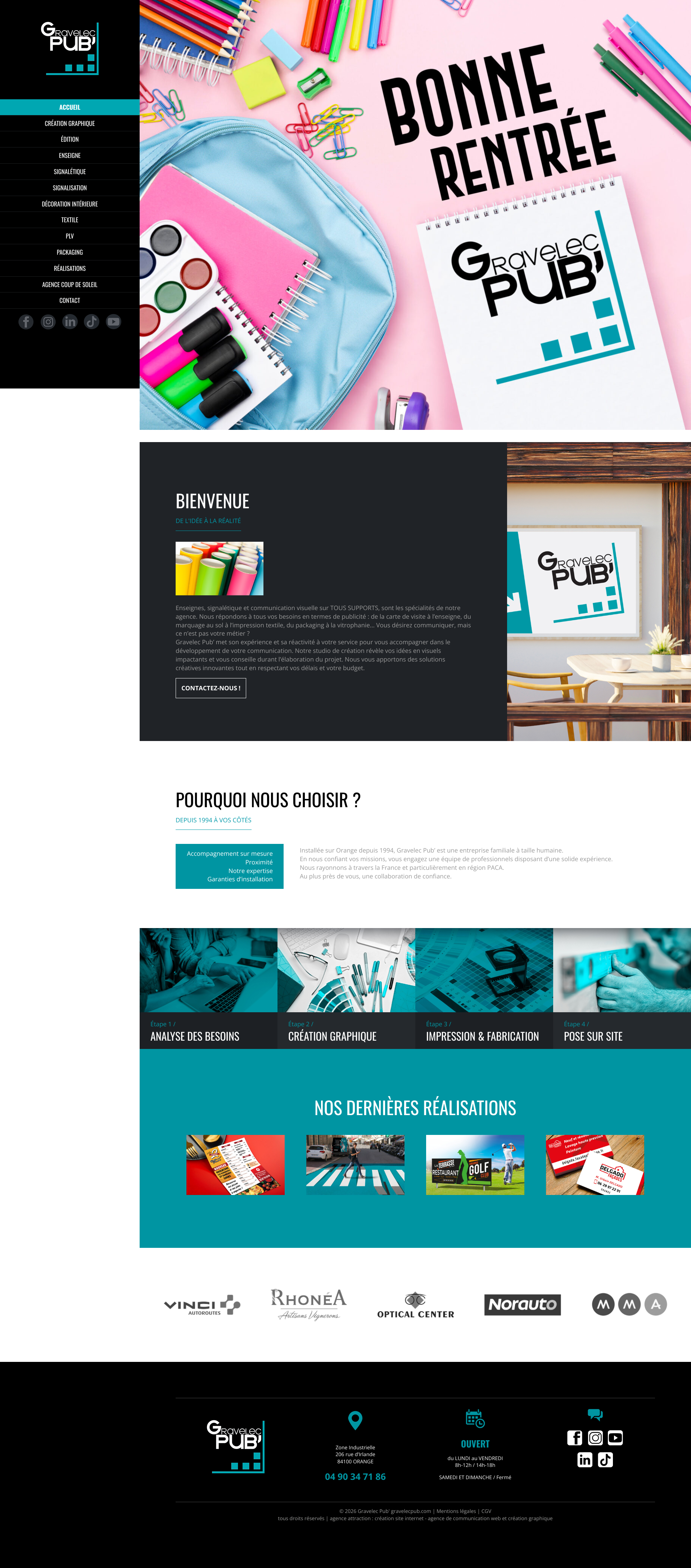 Aperçu du site