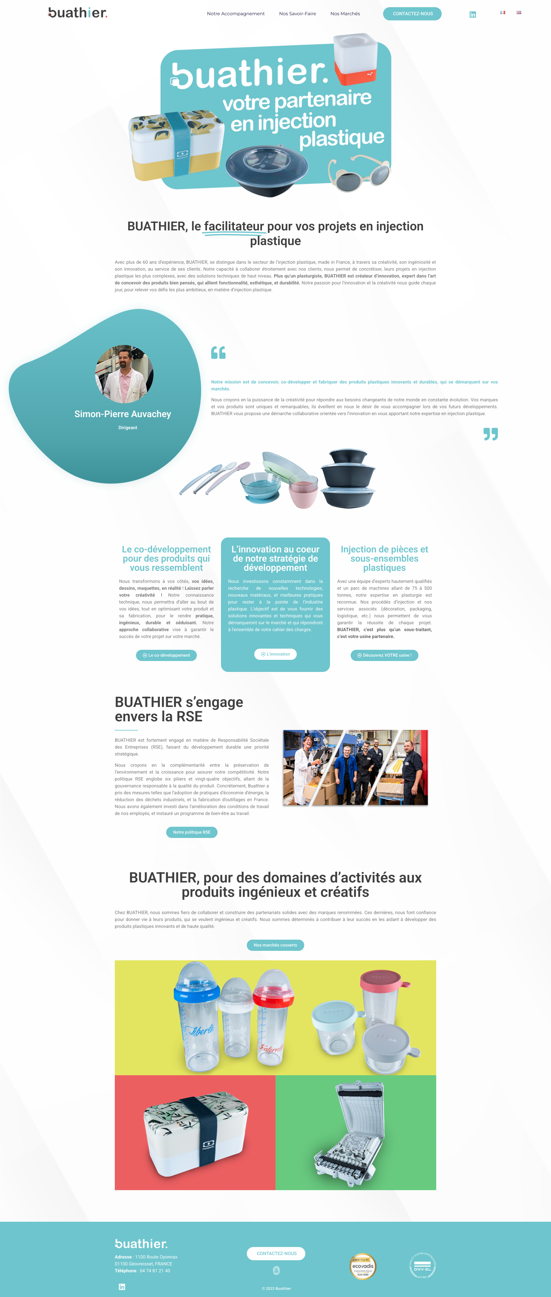 Aperçu du site
