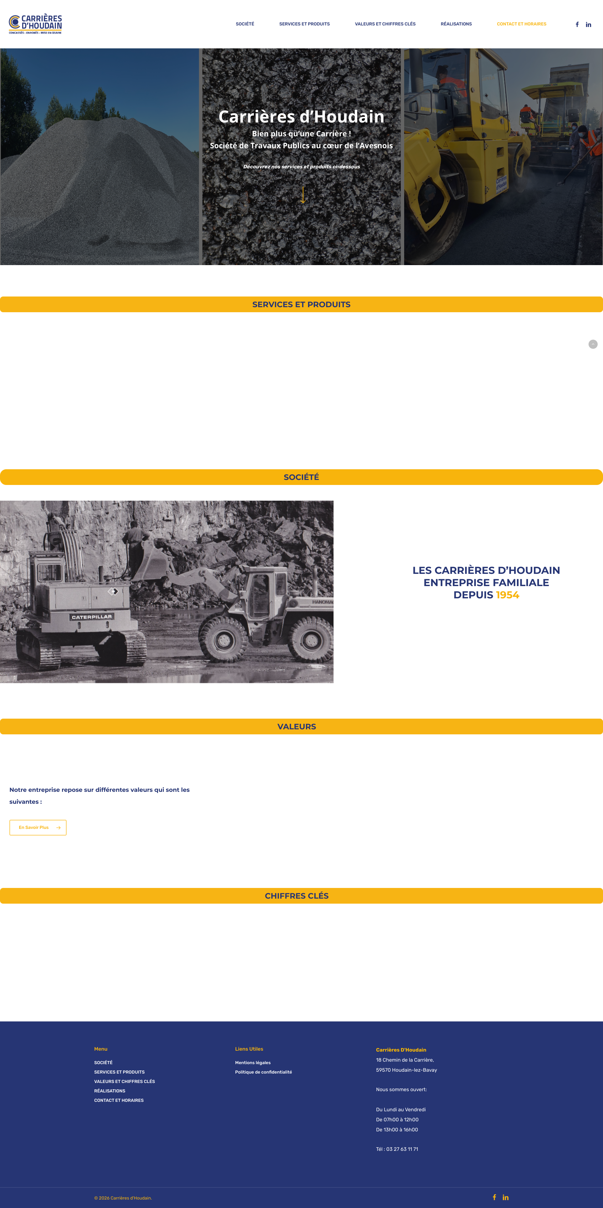 Aperçu du site