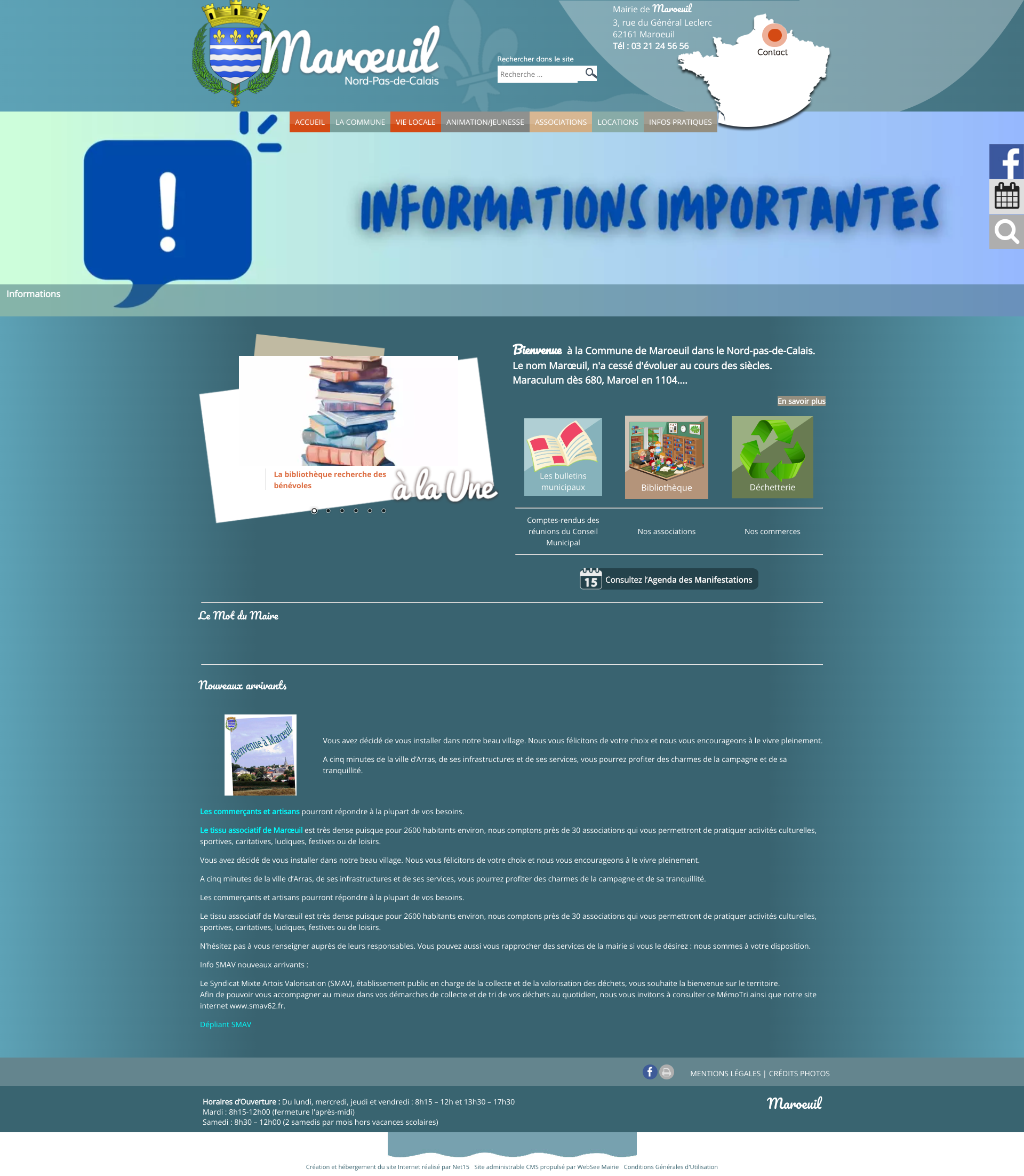 Aperçu du site