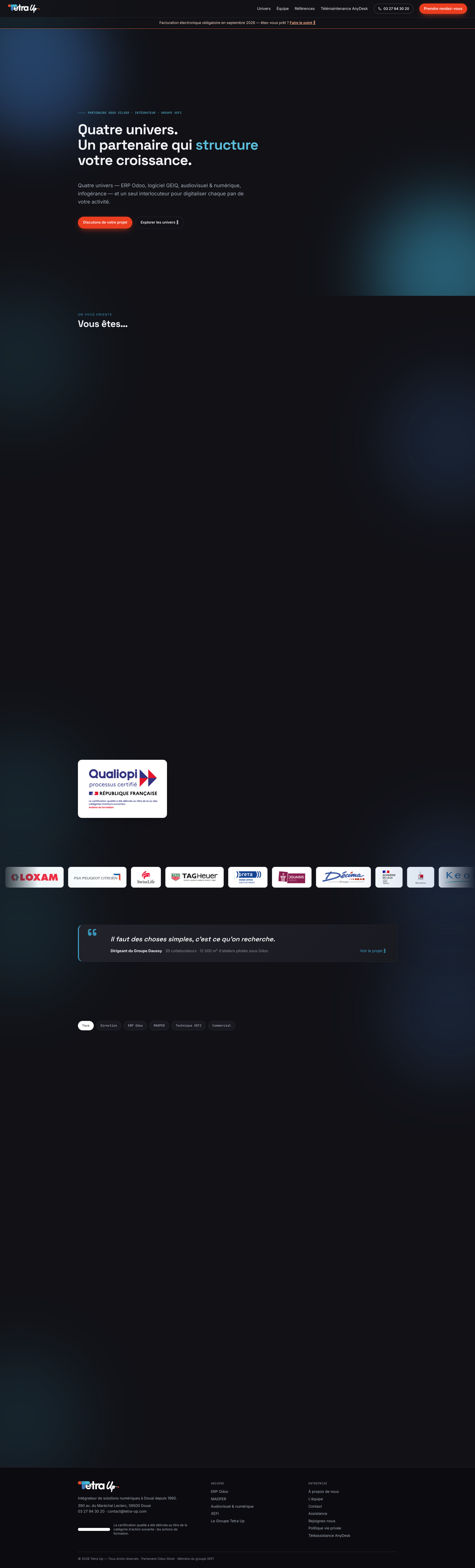 Aperçu du site