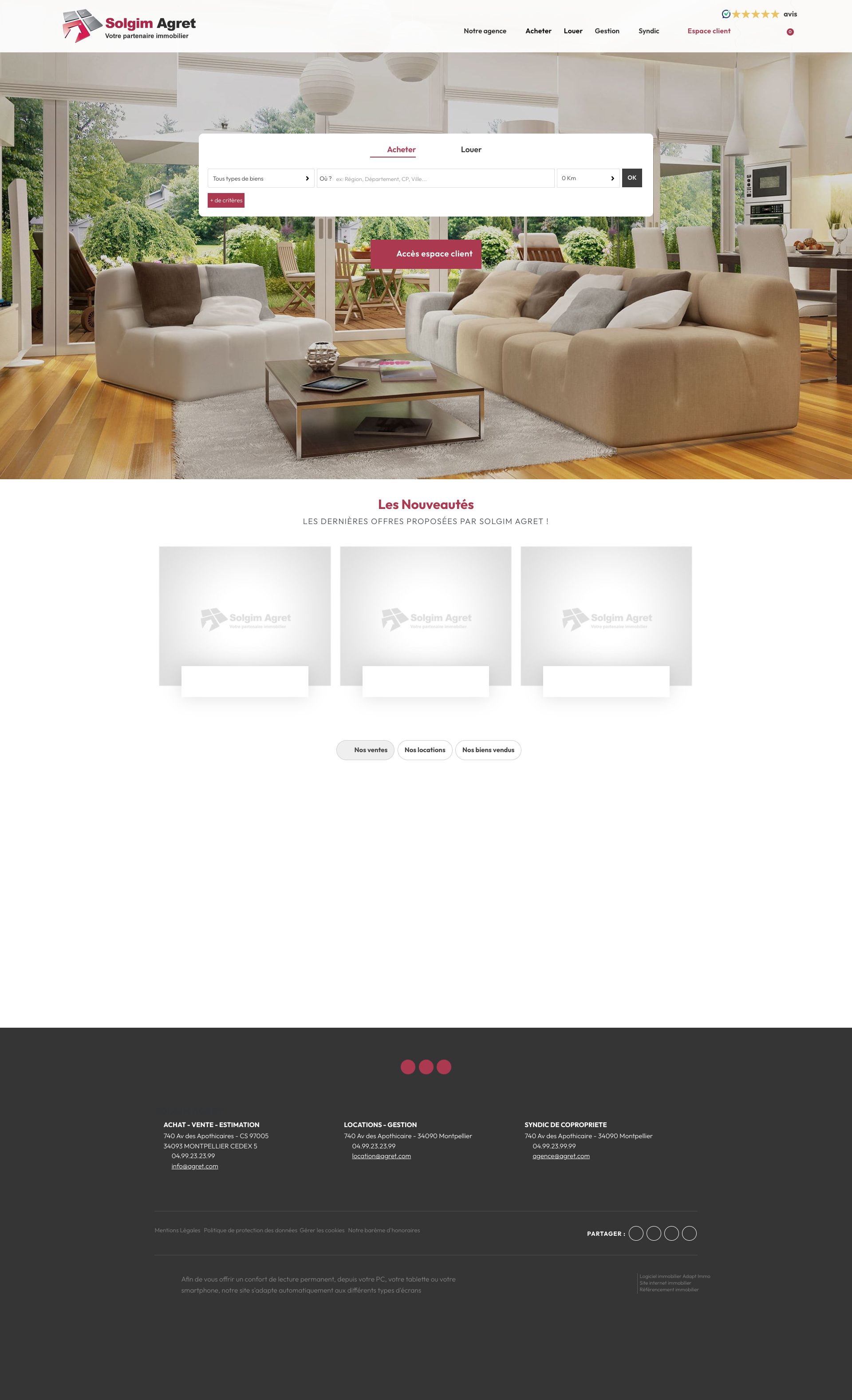 Aperçu du site