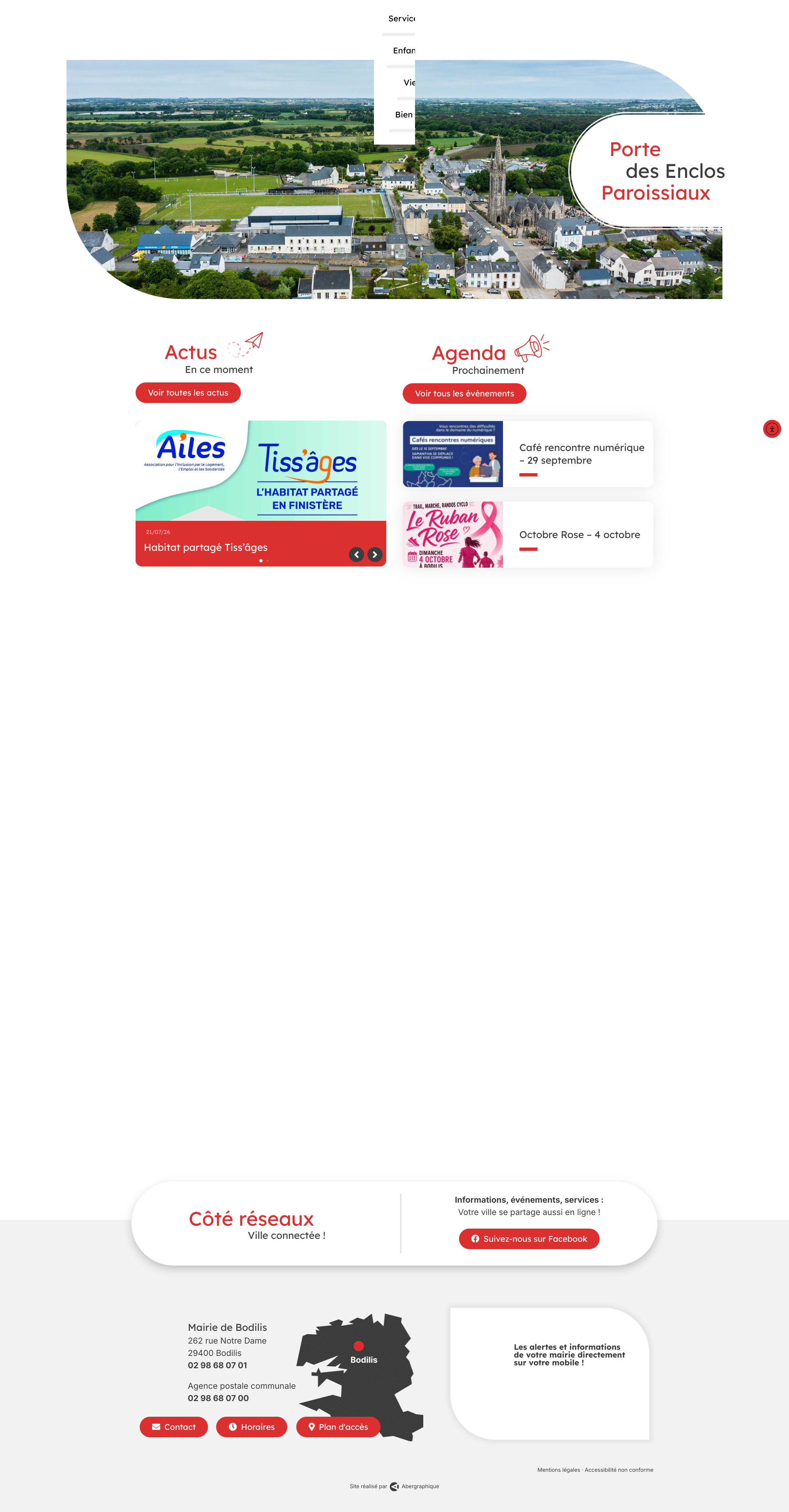 Aperçu du site