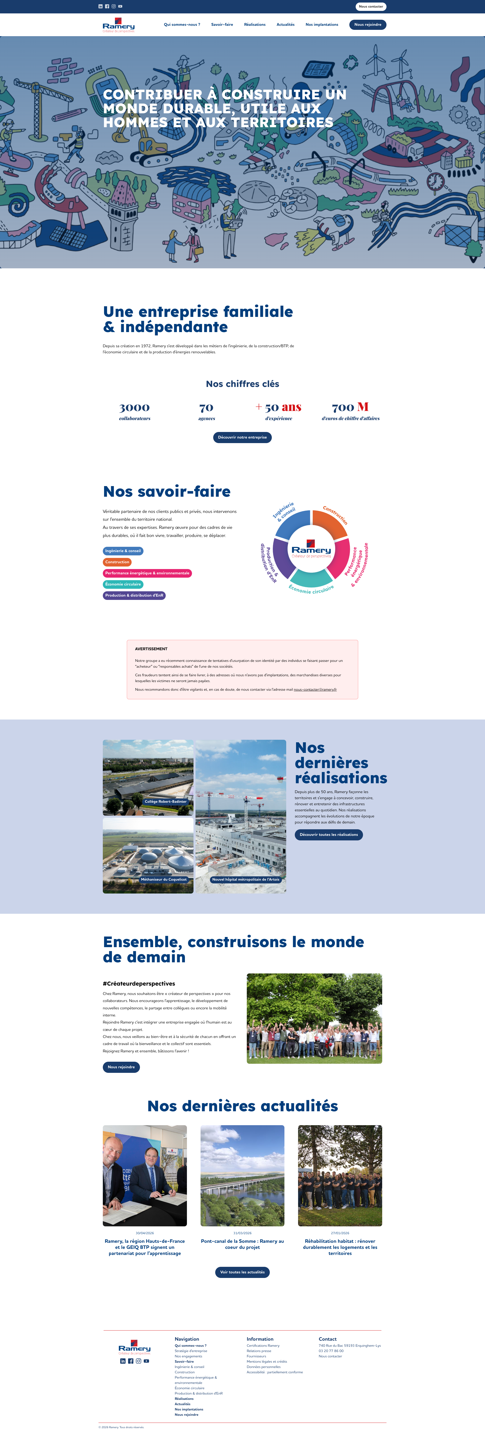 Aperçu du site