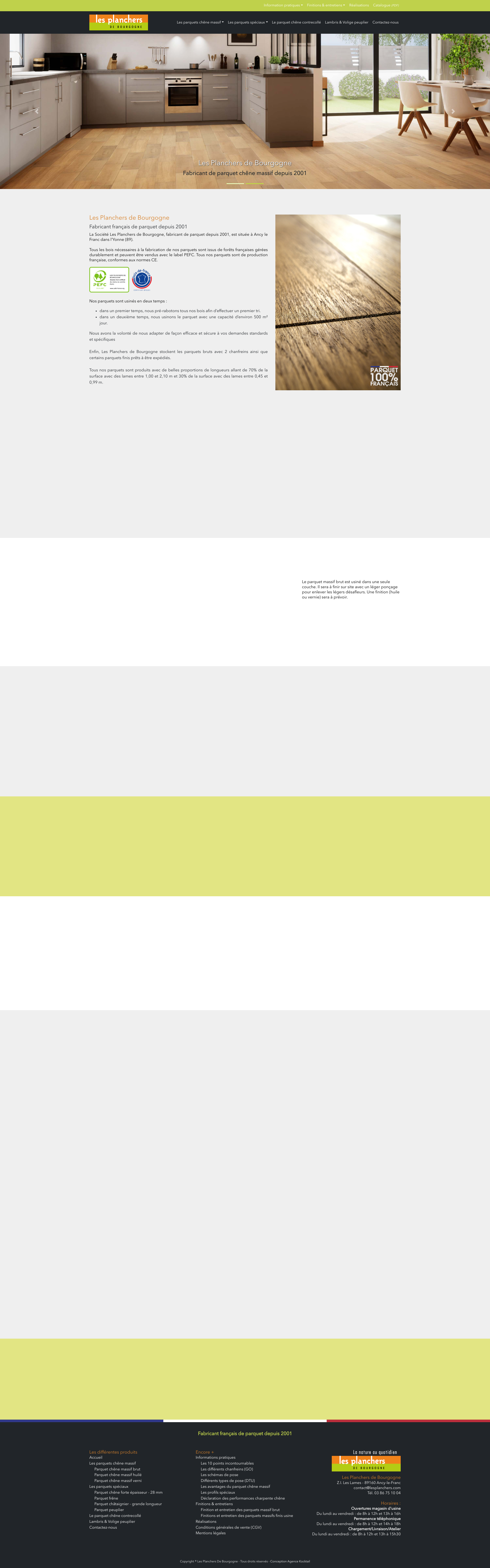 Aperçu du site