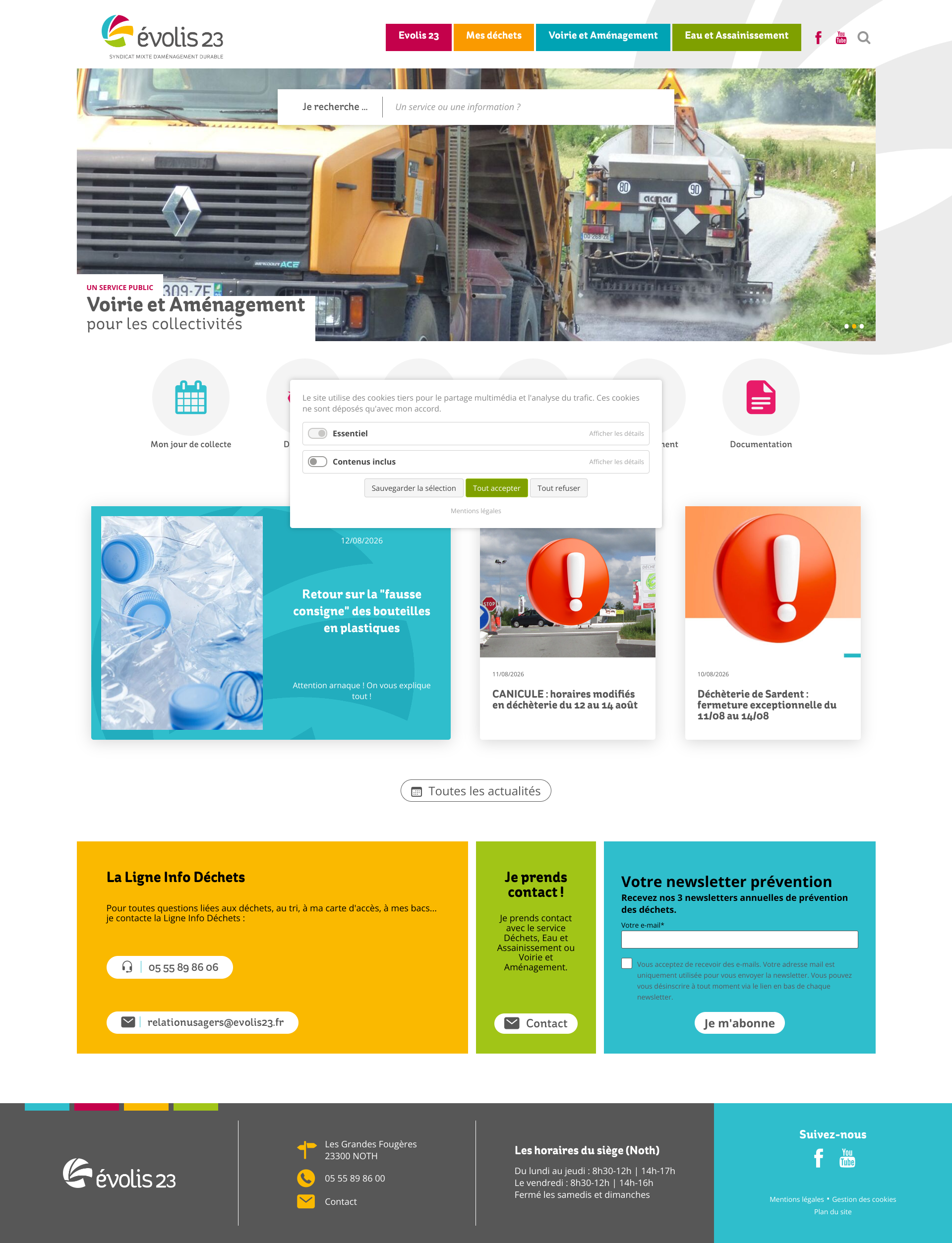 Aperçu du site