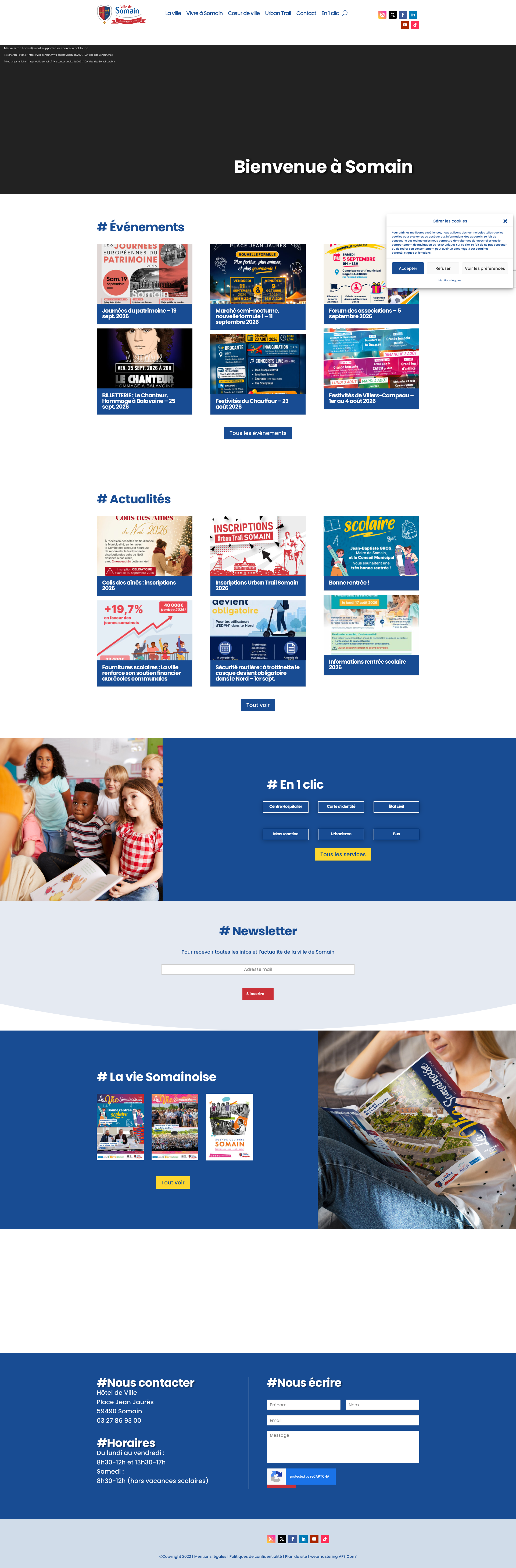 Aperçu du site