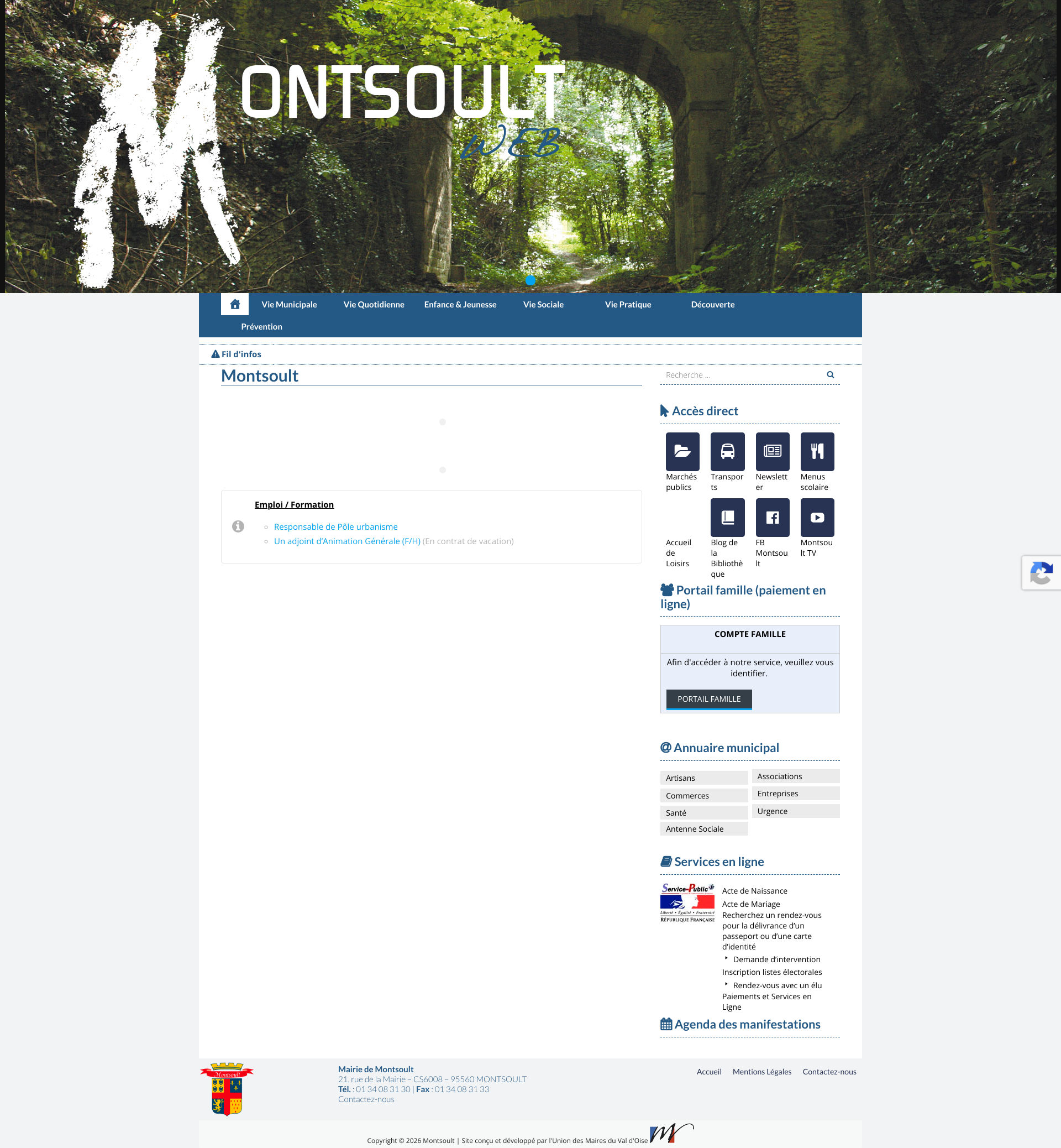 Aperçu du site