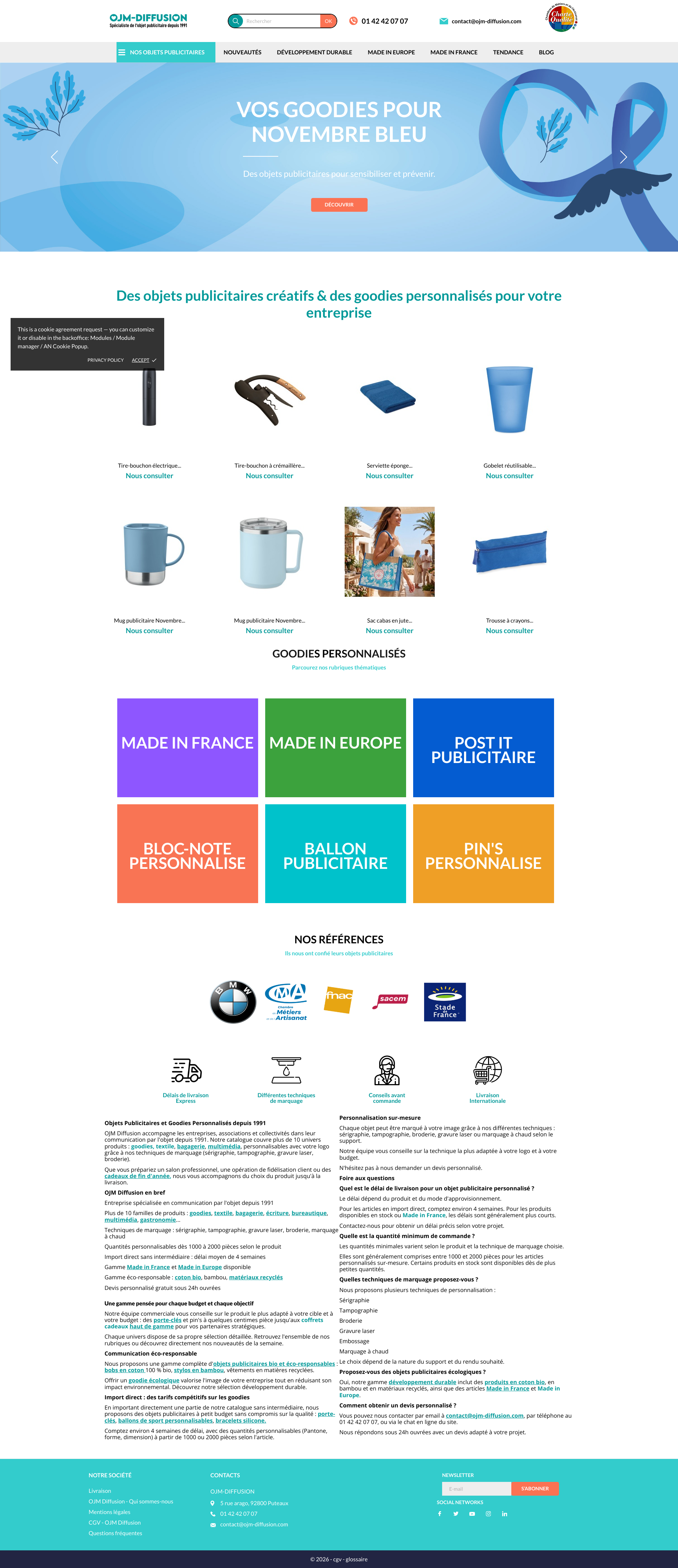 Aperçu du site