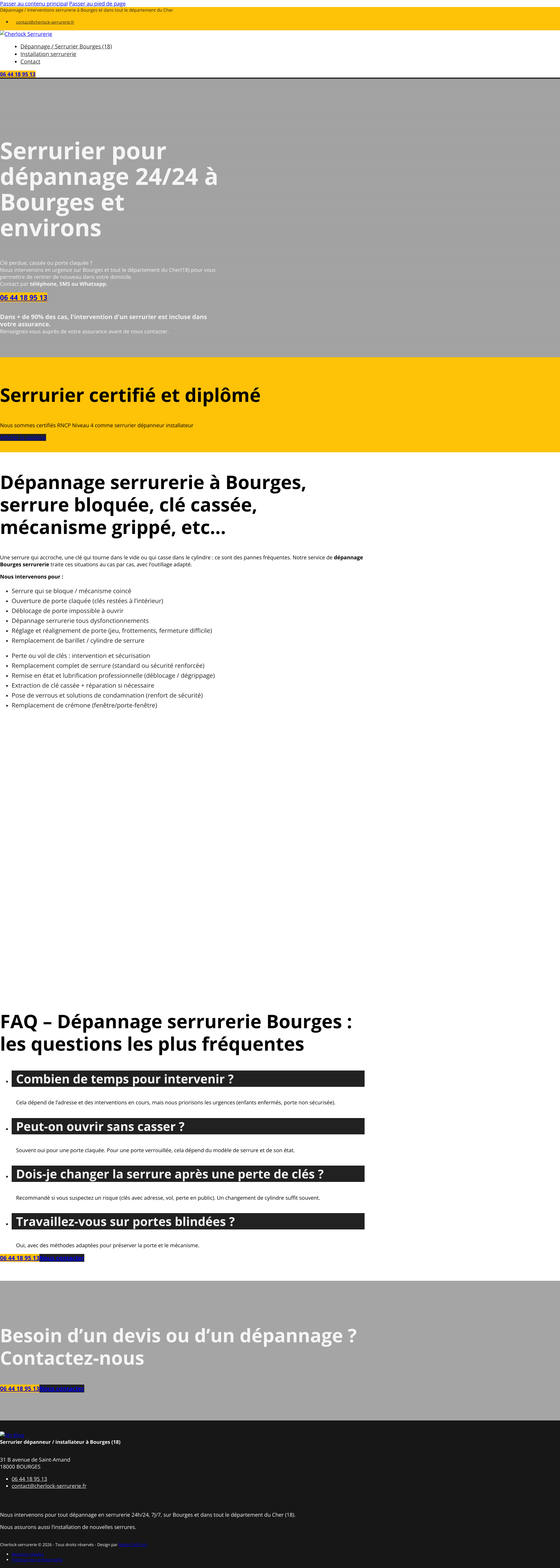 Aperçu du site