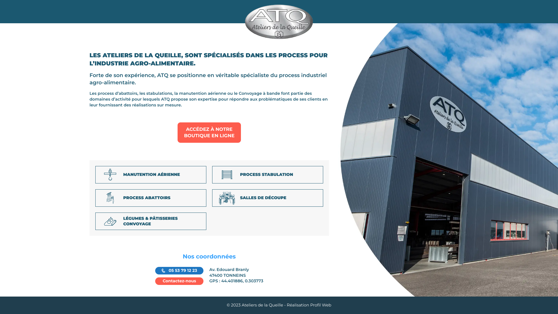 Aperçu du site