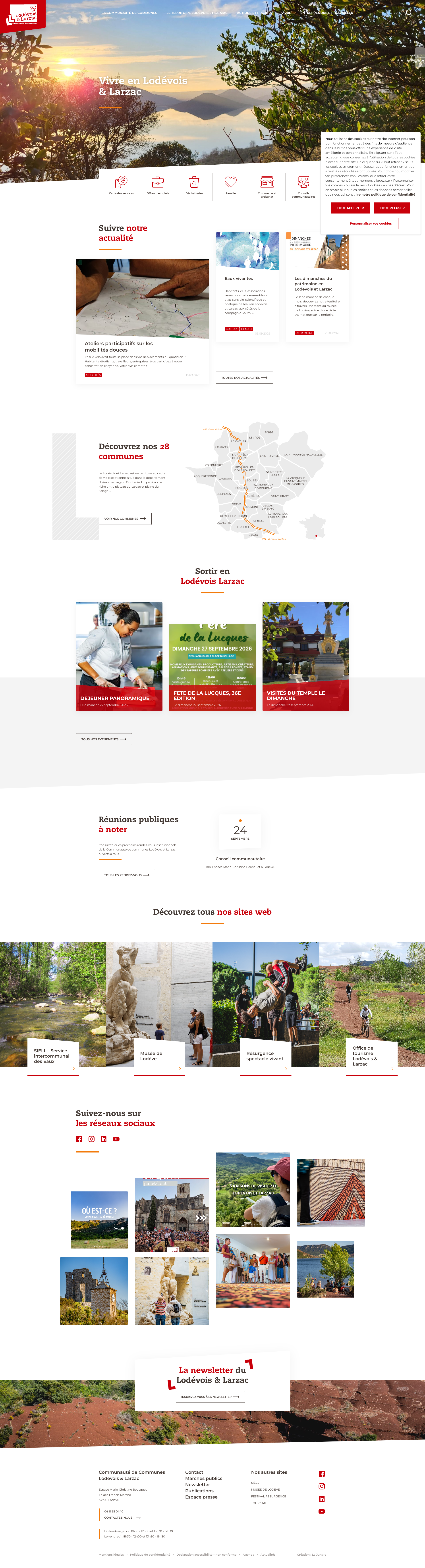 Aperçu du site