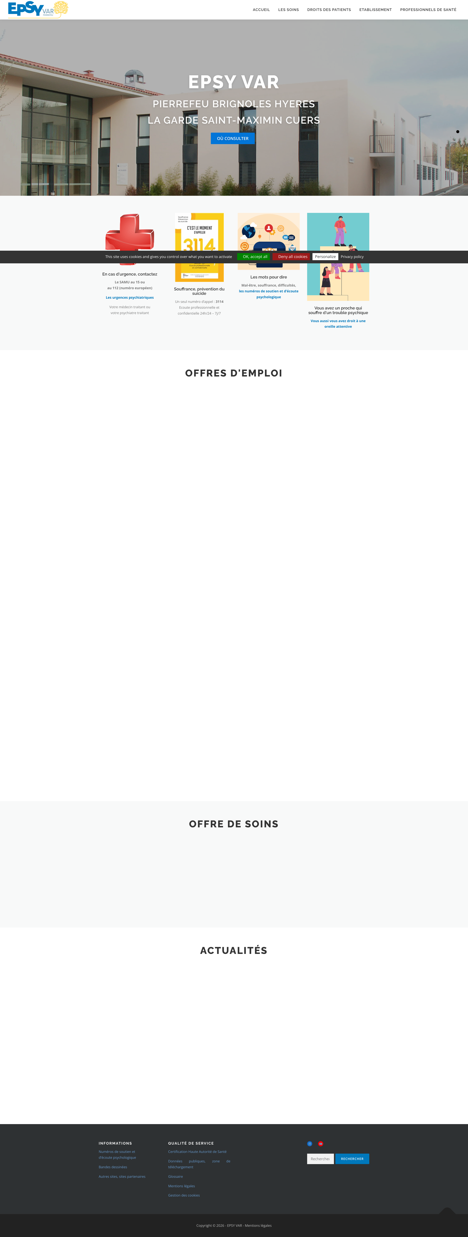Aperçu du site