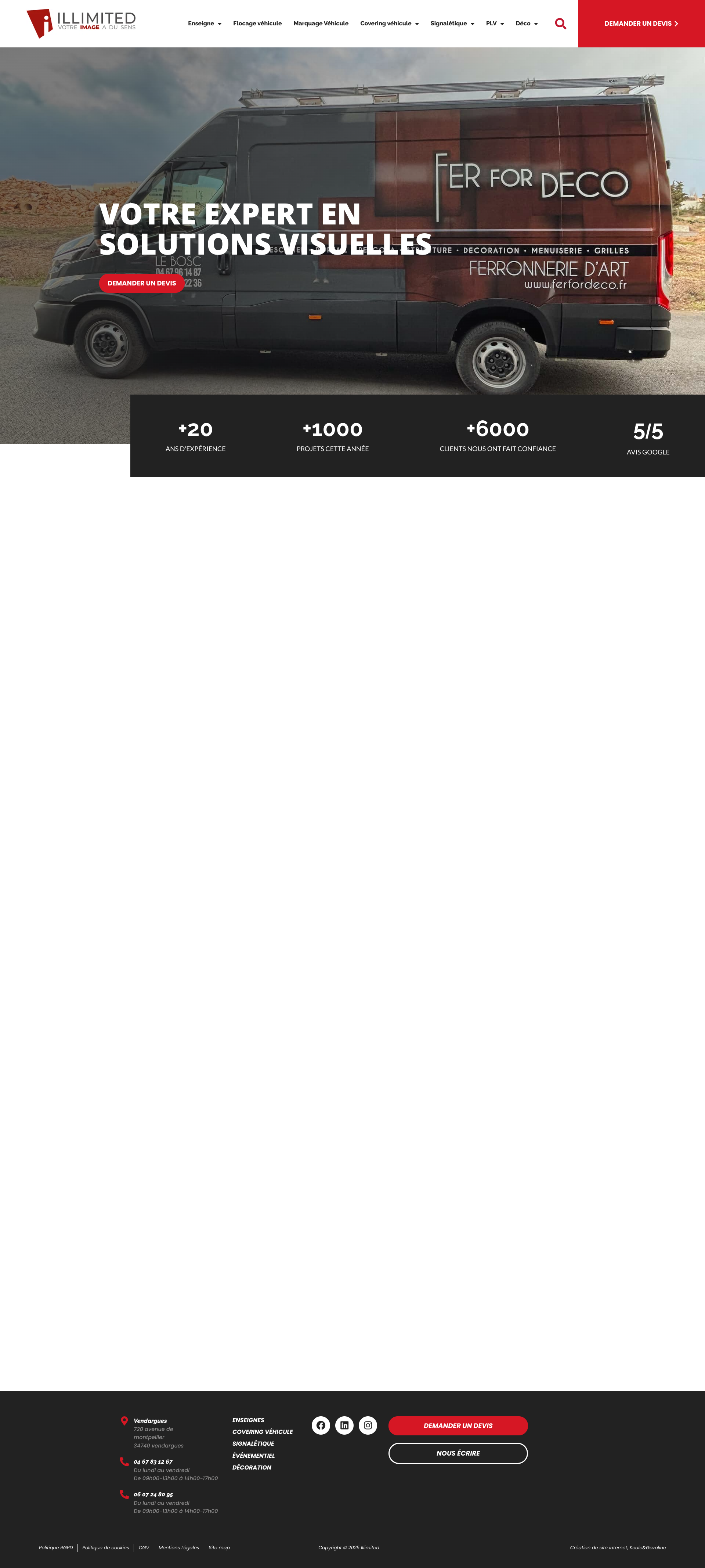 Aperçu du site