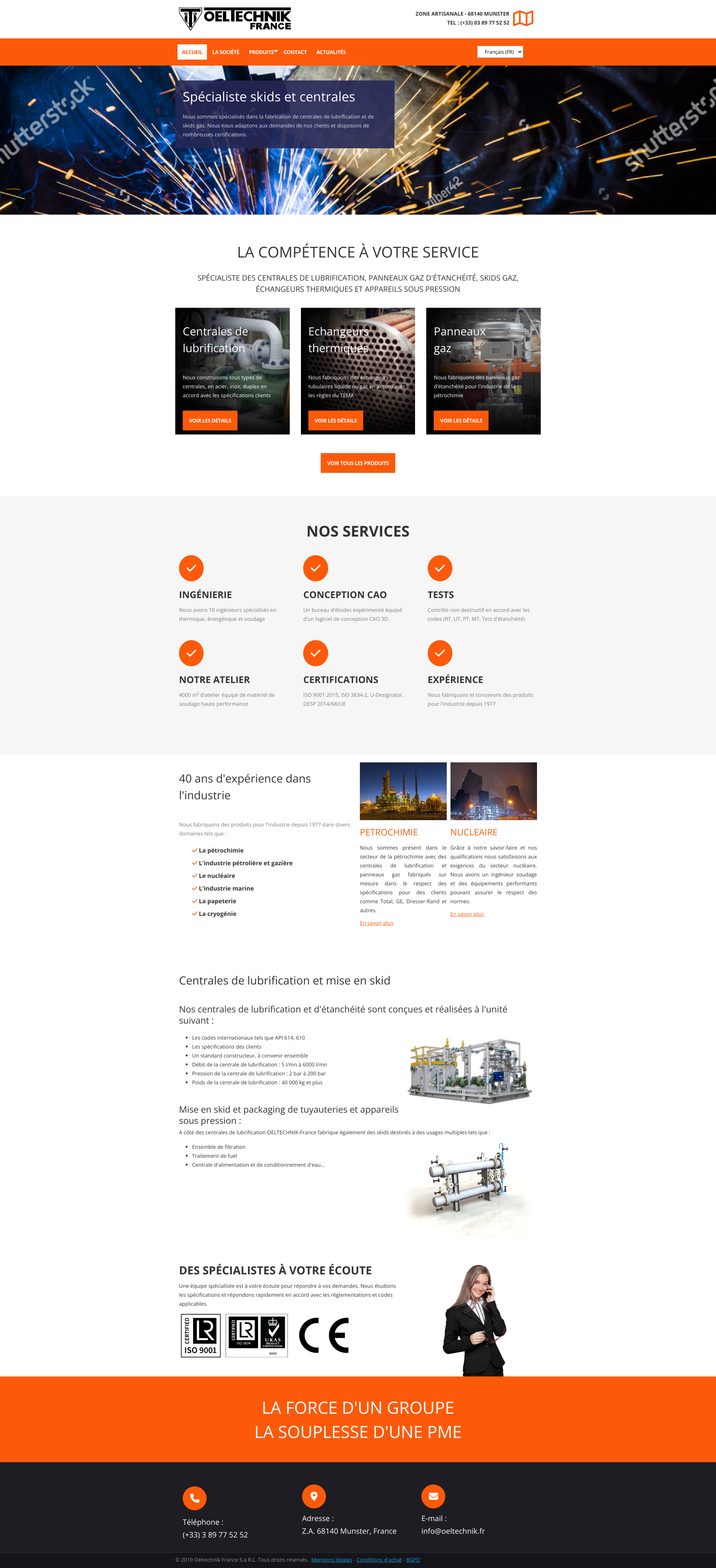 Aperçu du site
