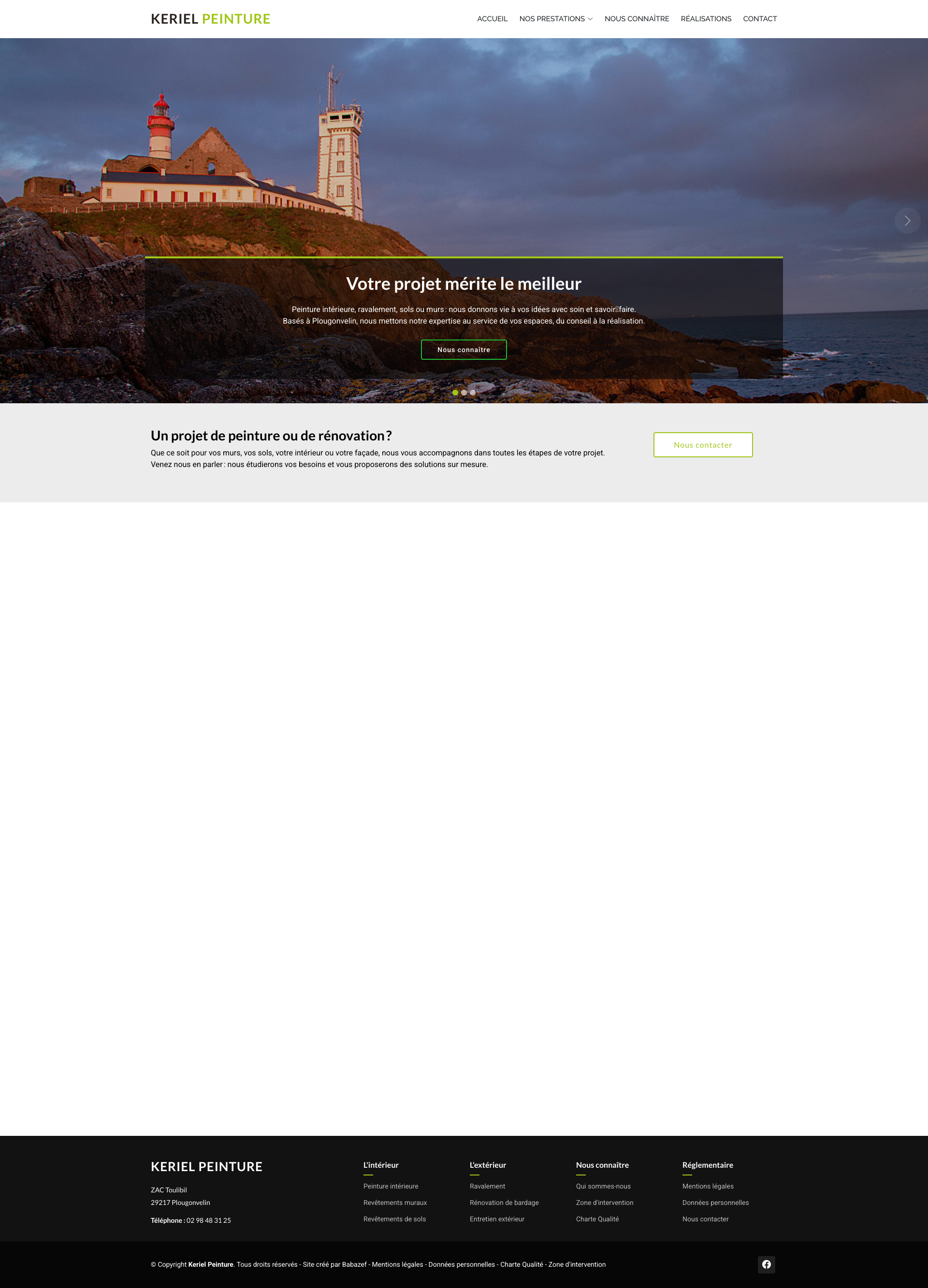 Aperçu du site