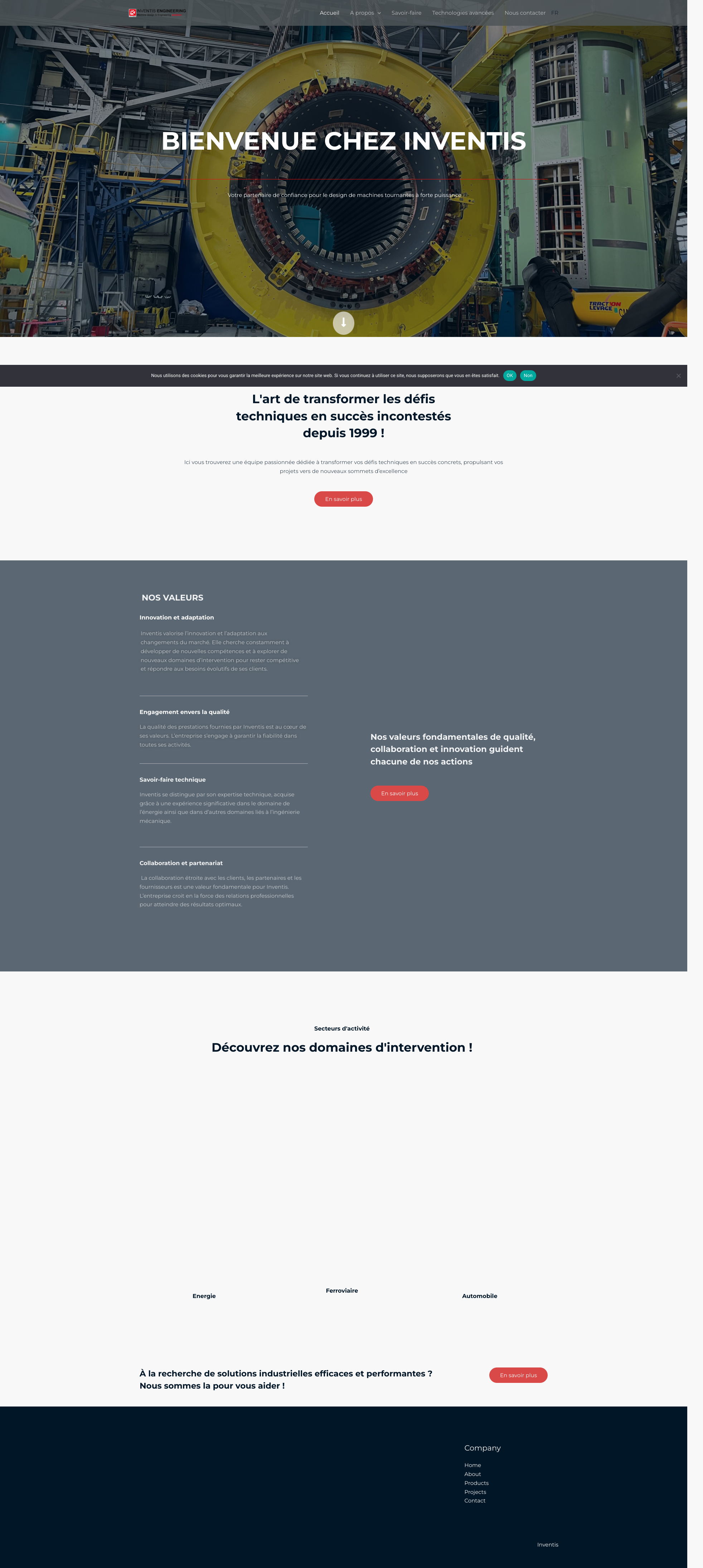 Aperçu du site