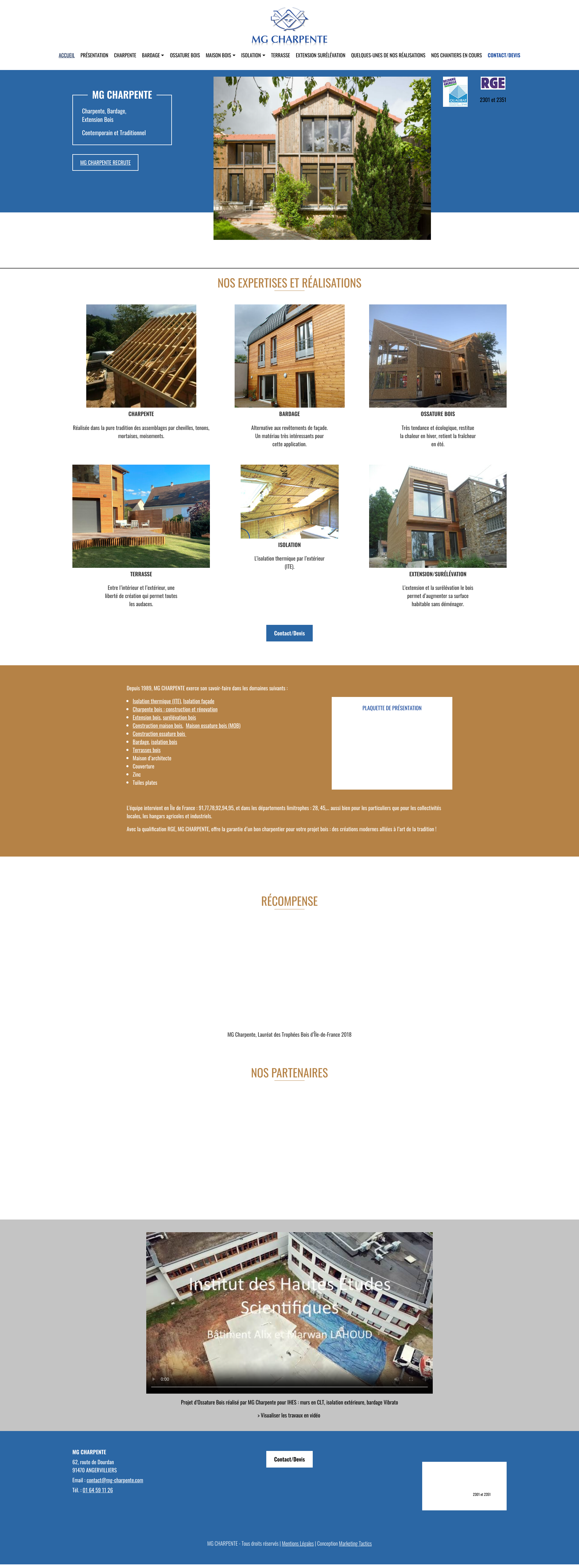 Aperçu du site