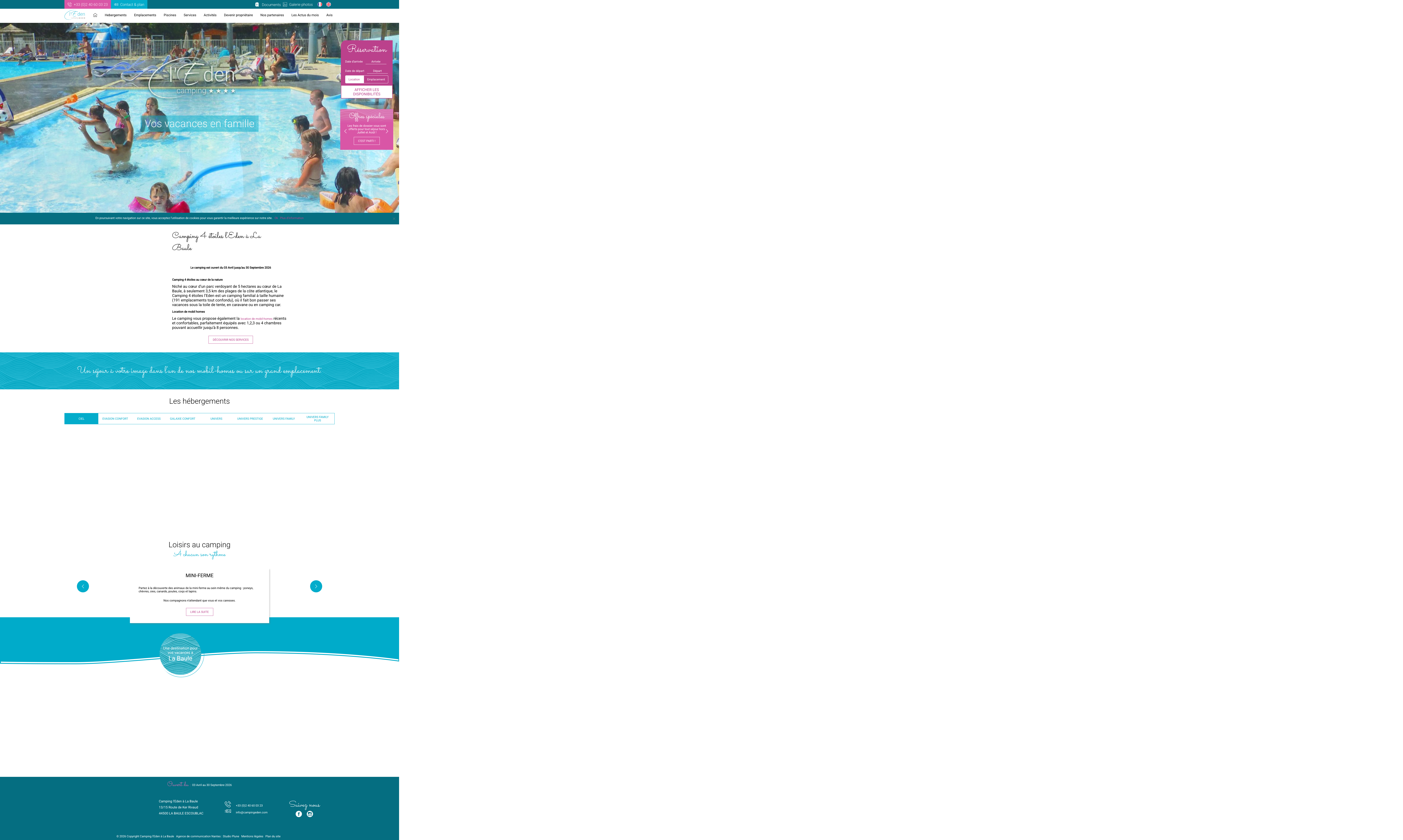 Aperçu du site