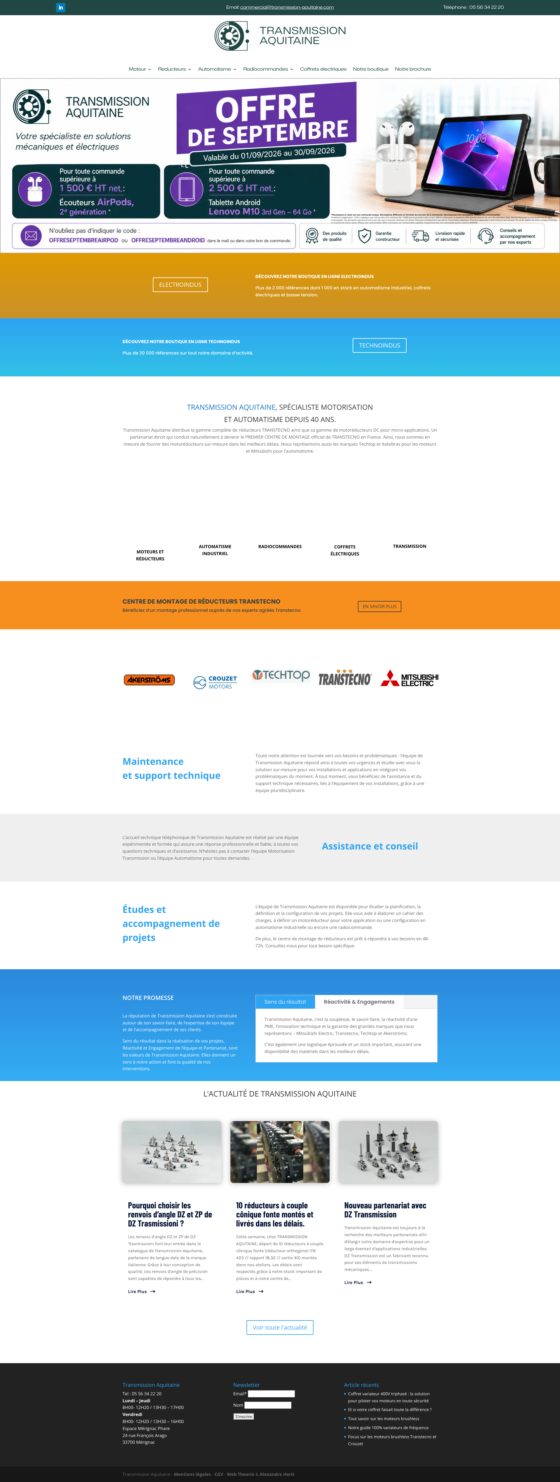 Aperçu du site