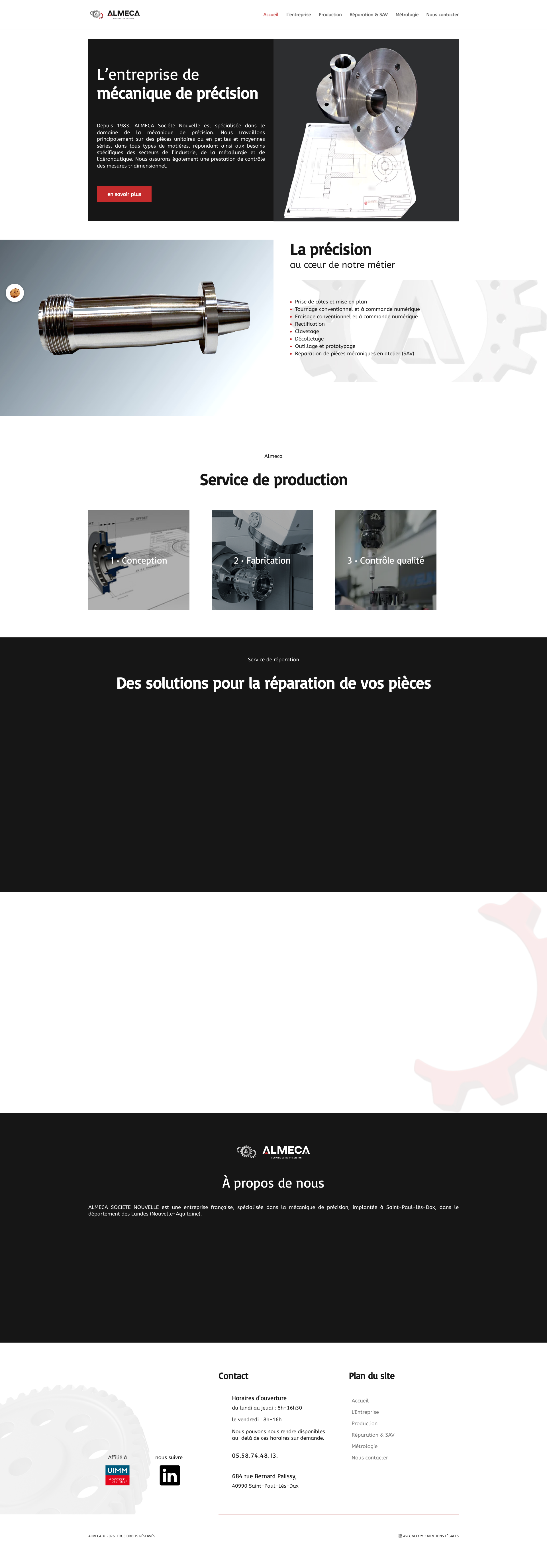 Aperçu du site