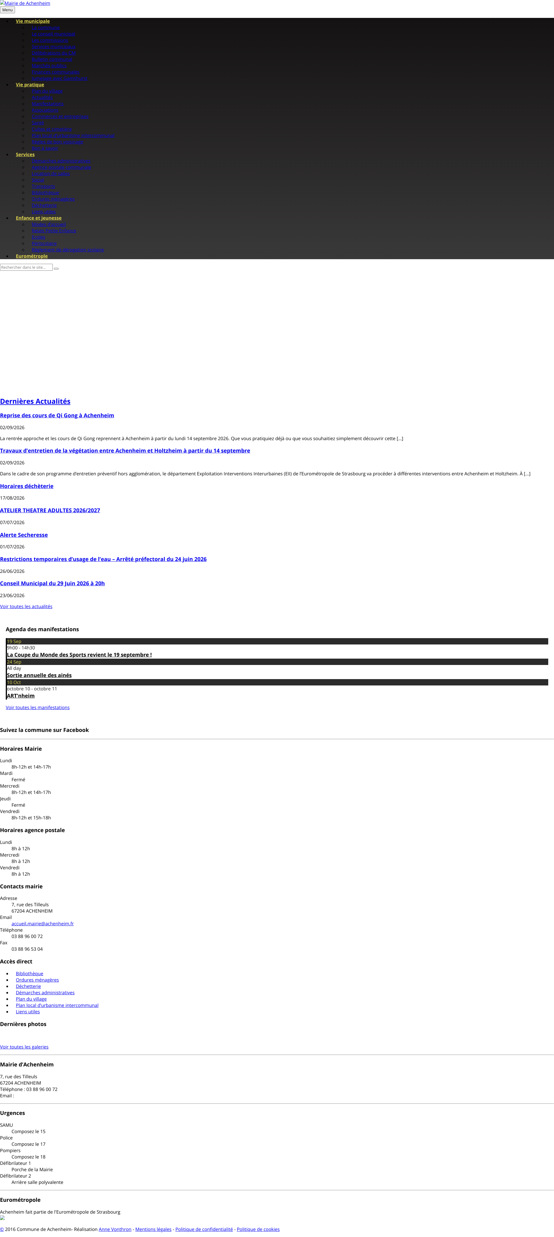 Aperçu du site