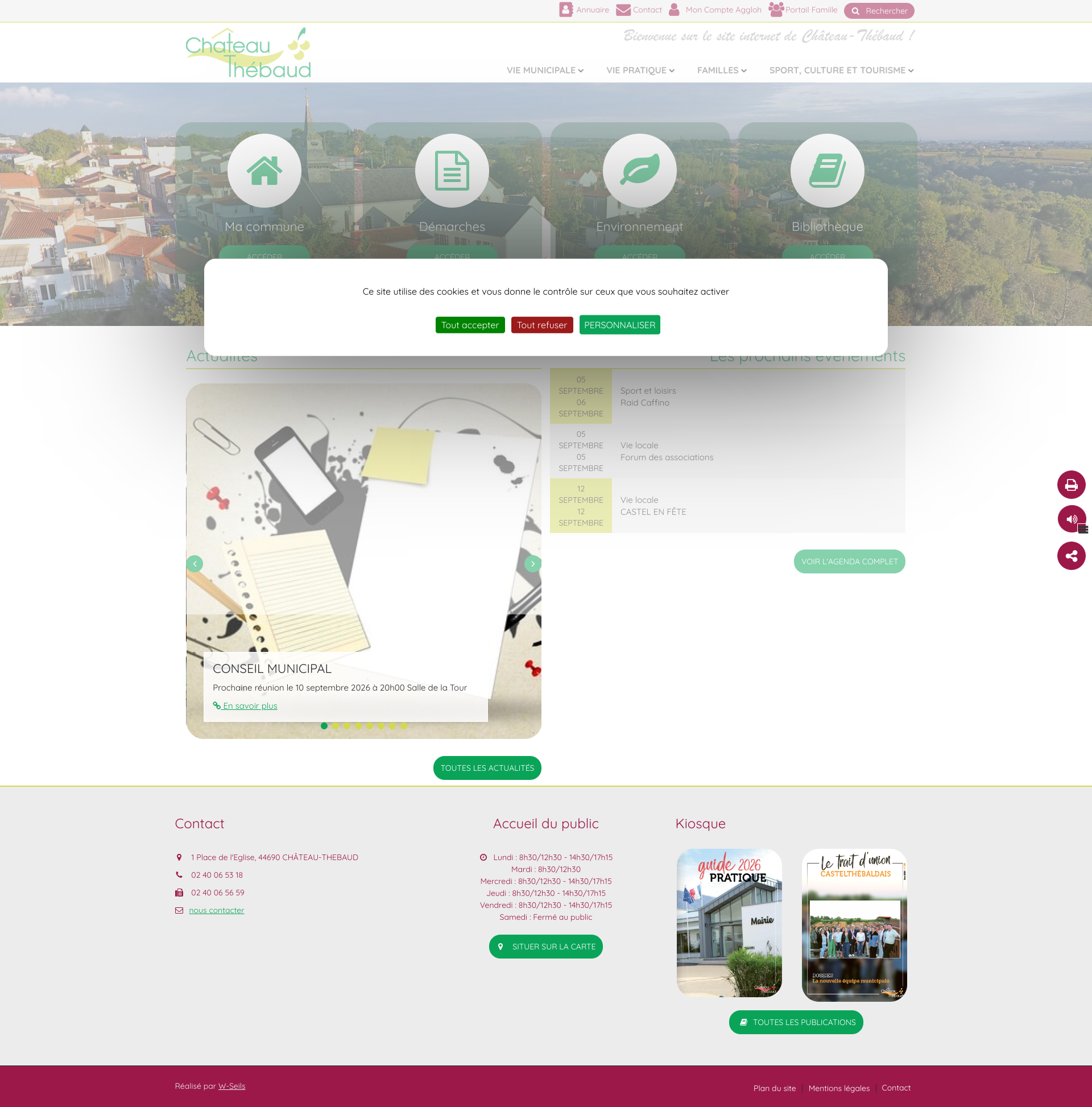 Aperçu du site
