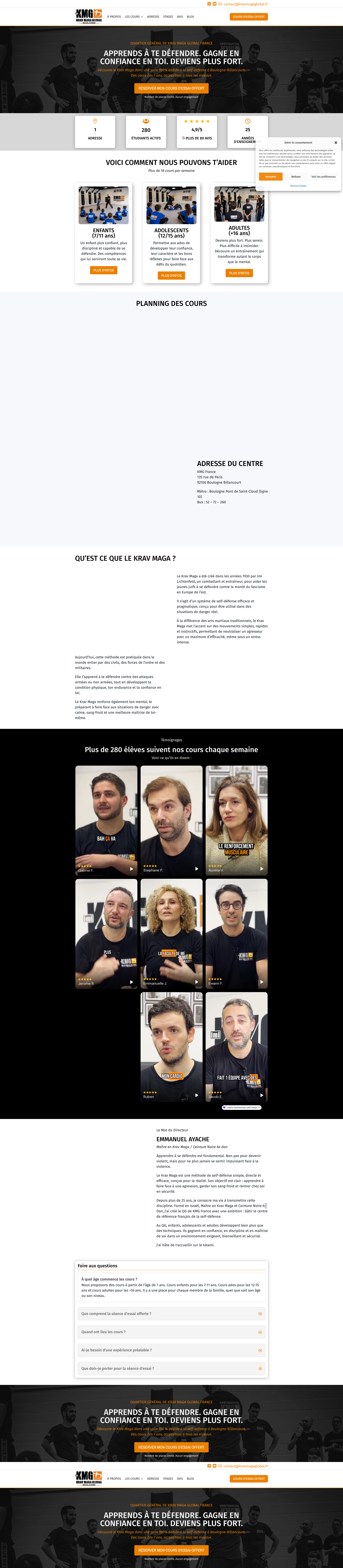 Aperçu du site