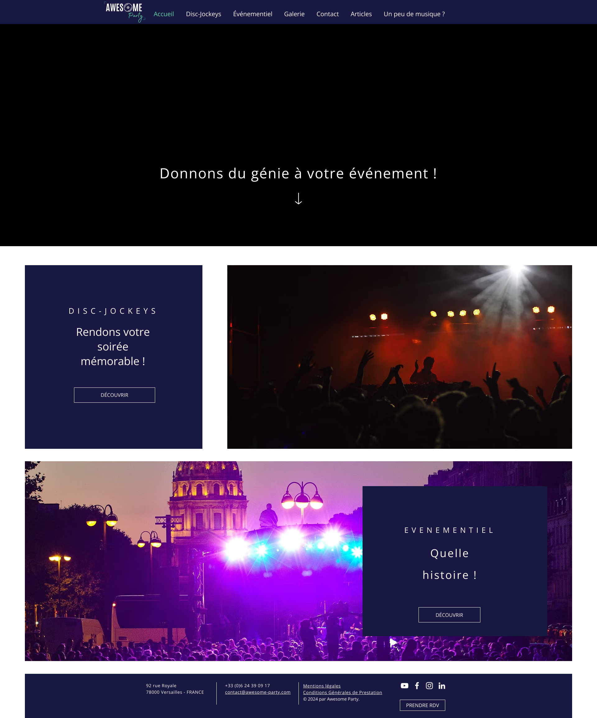 Aperçu du site