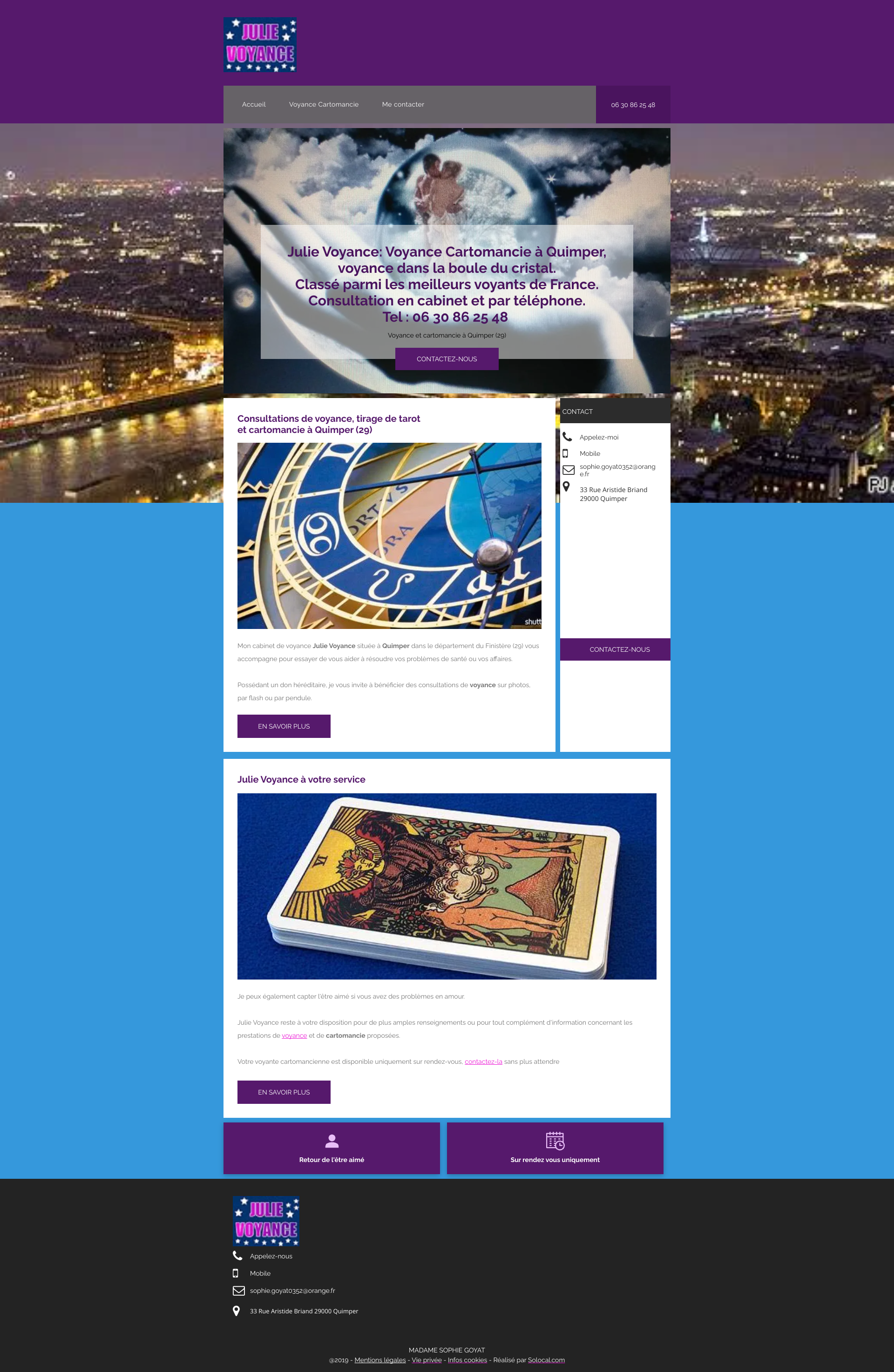 Aperçu du site