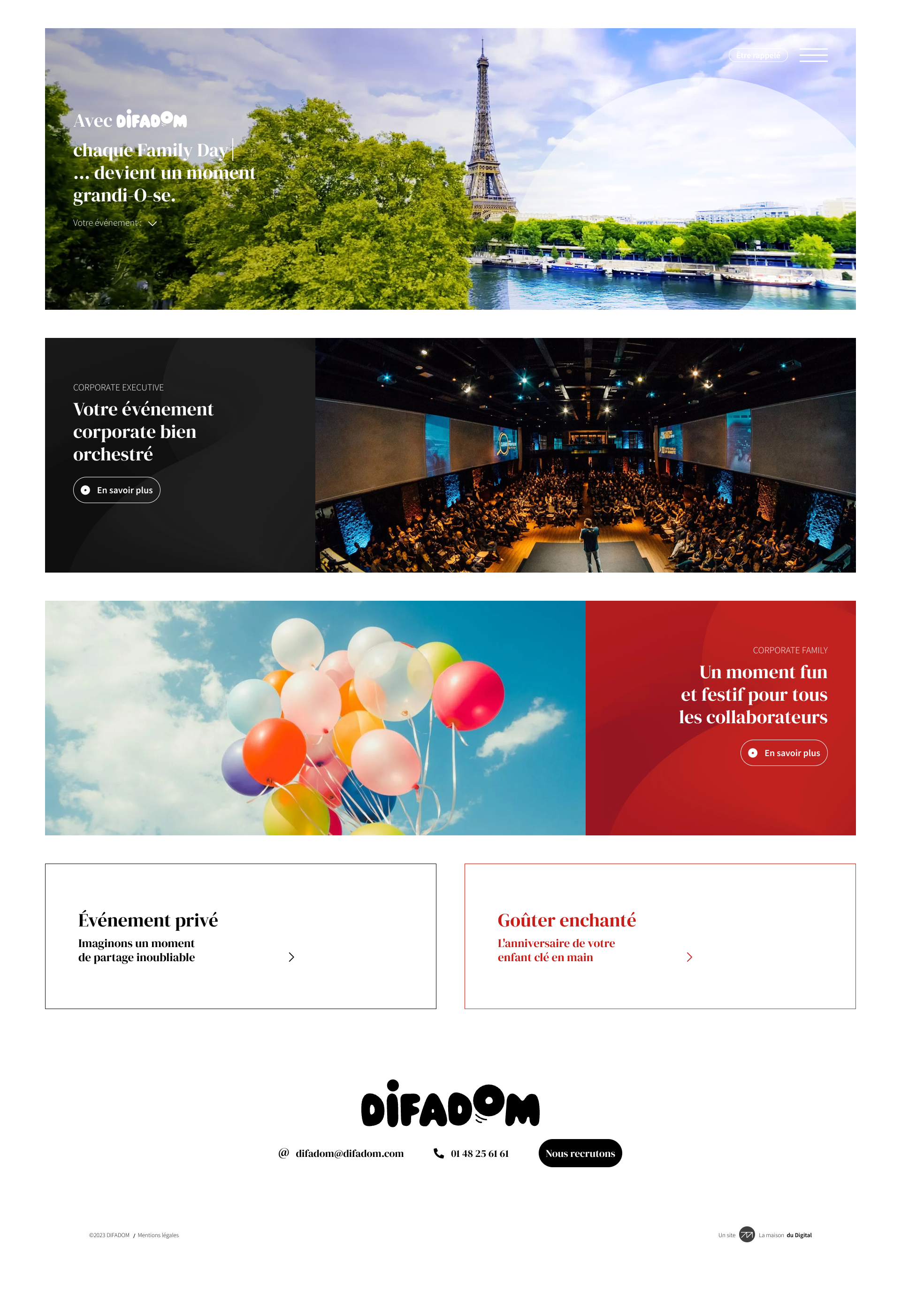Aperçu du site