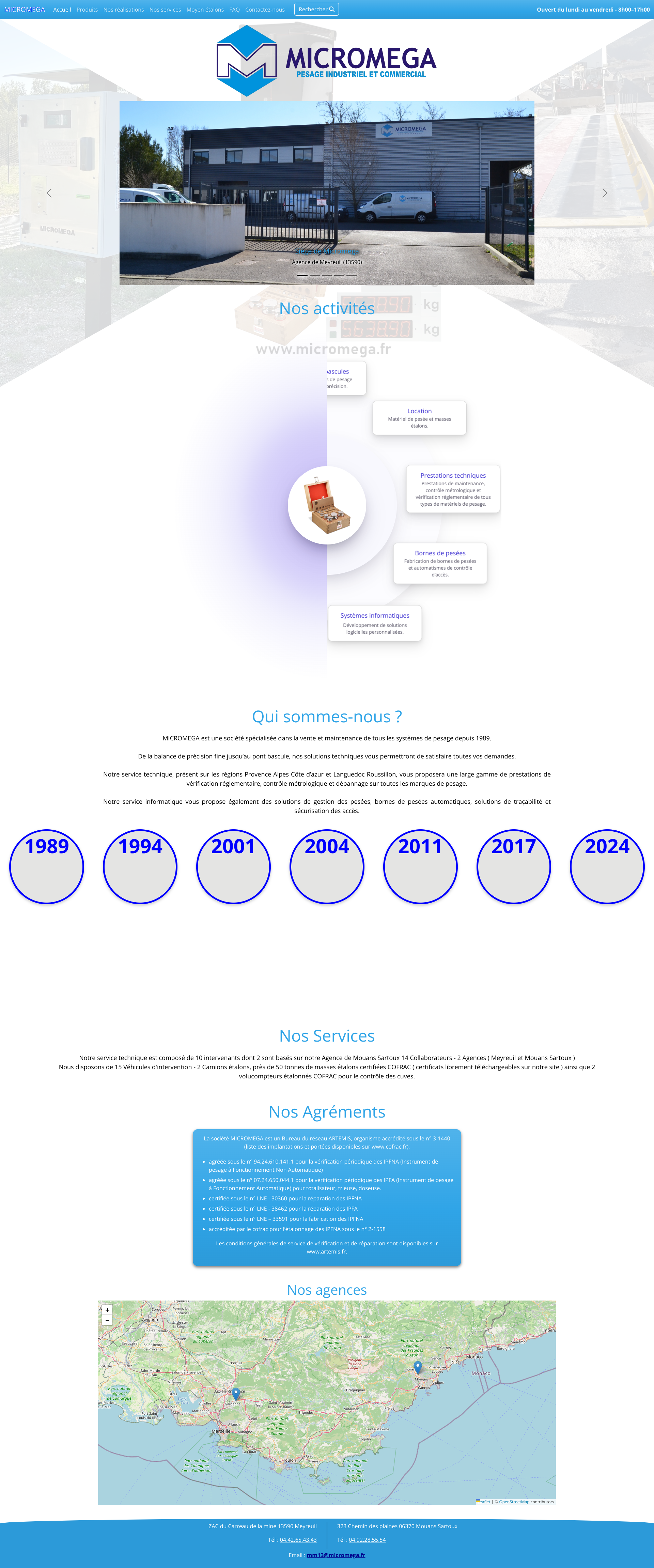 Aperçu du site