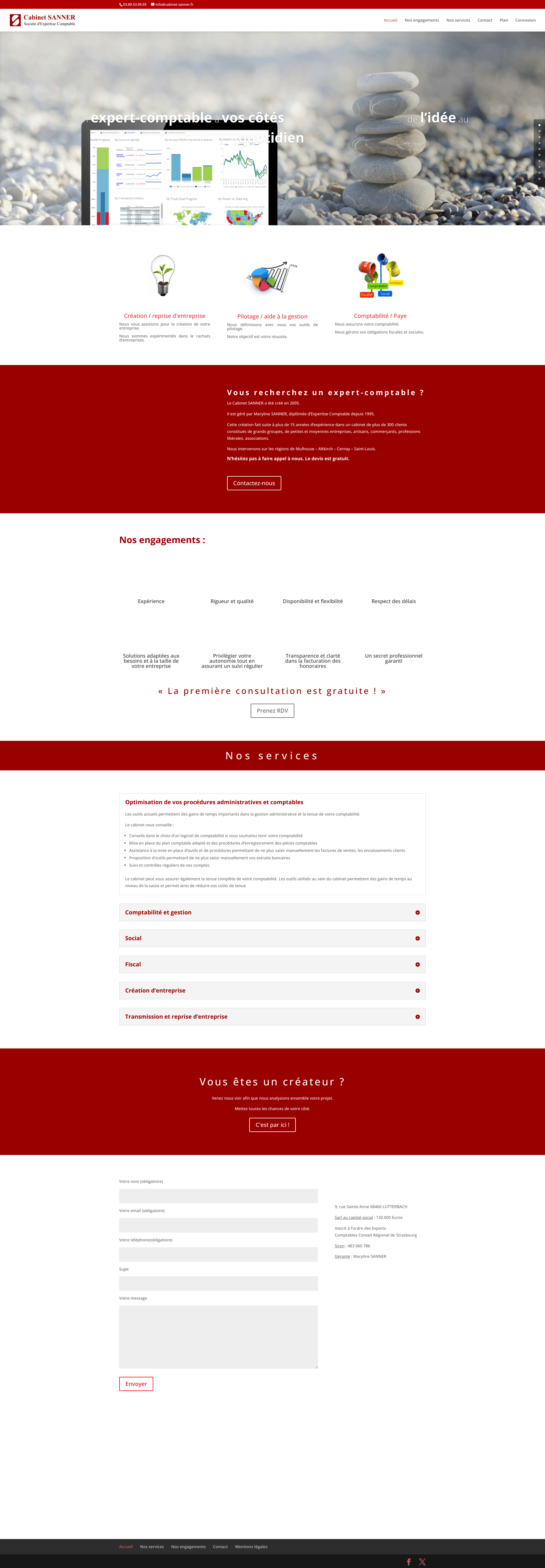 Aperçu du site