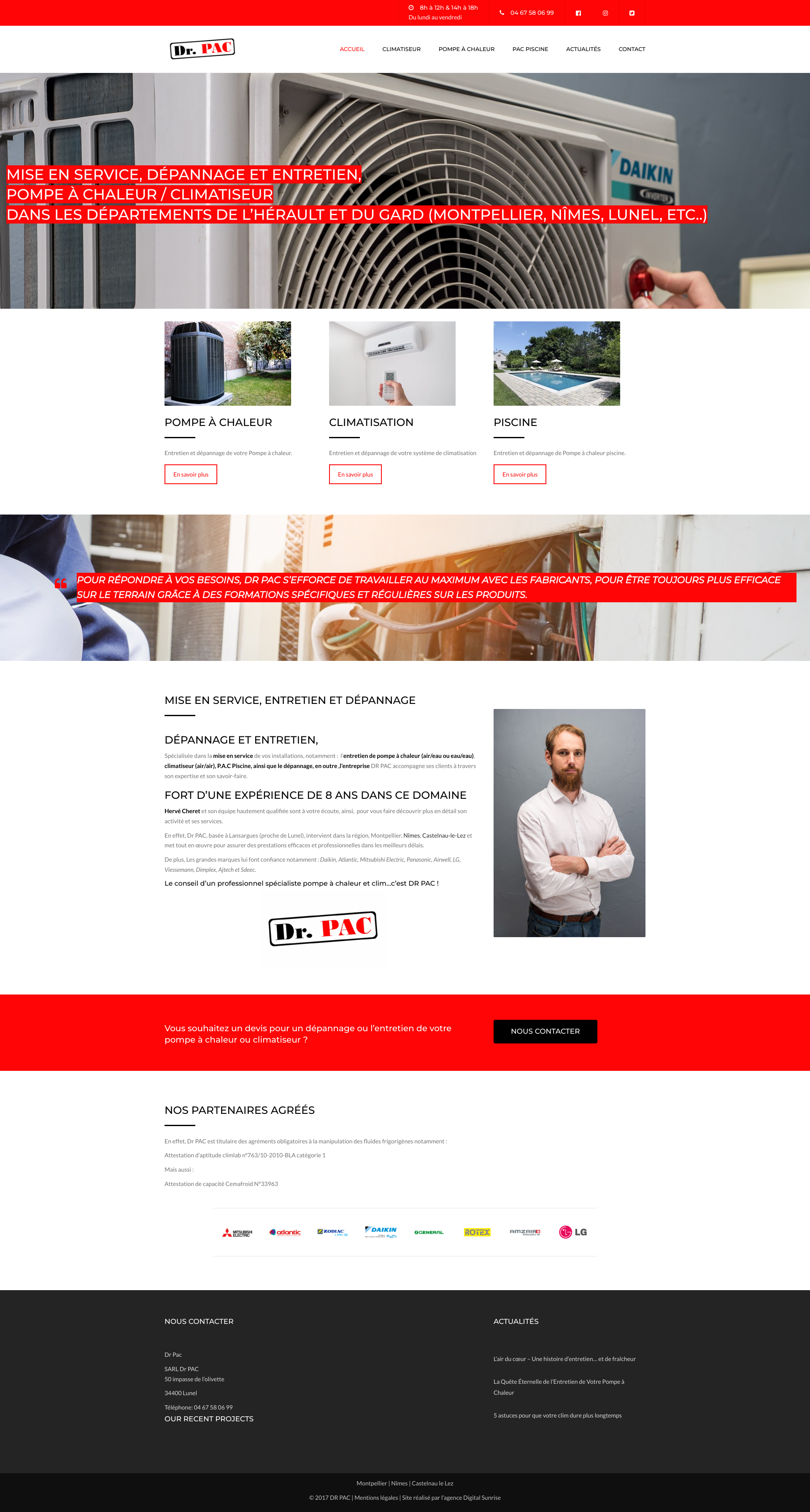 Aperçu du site