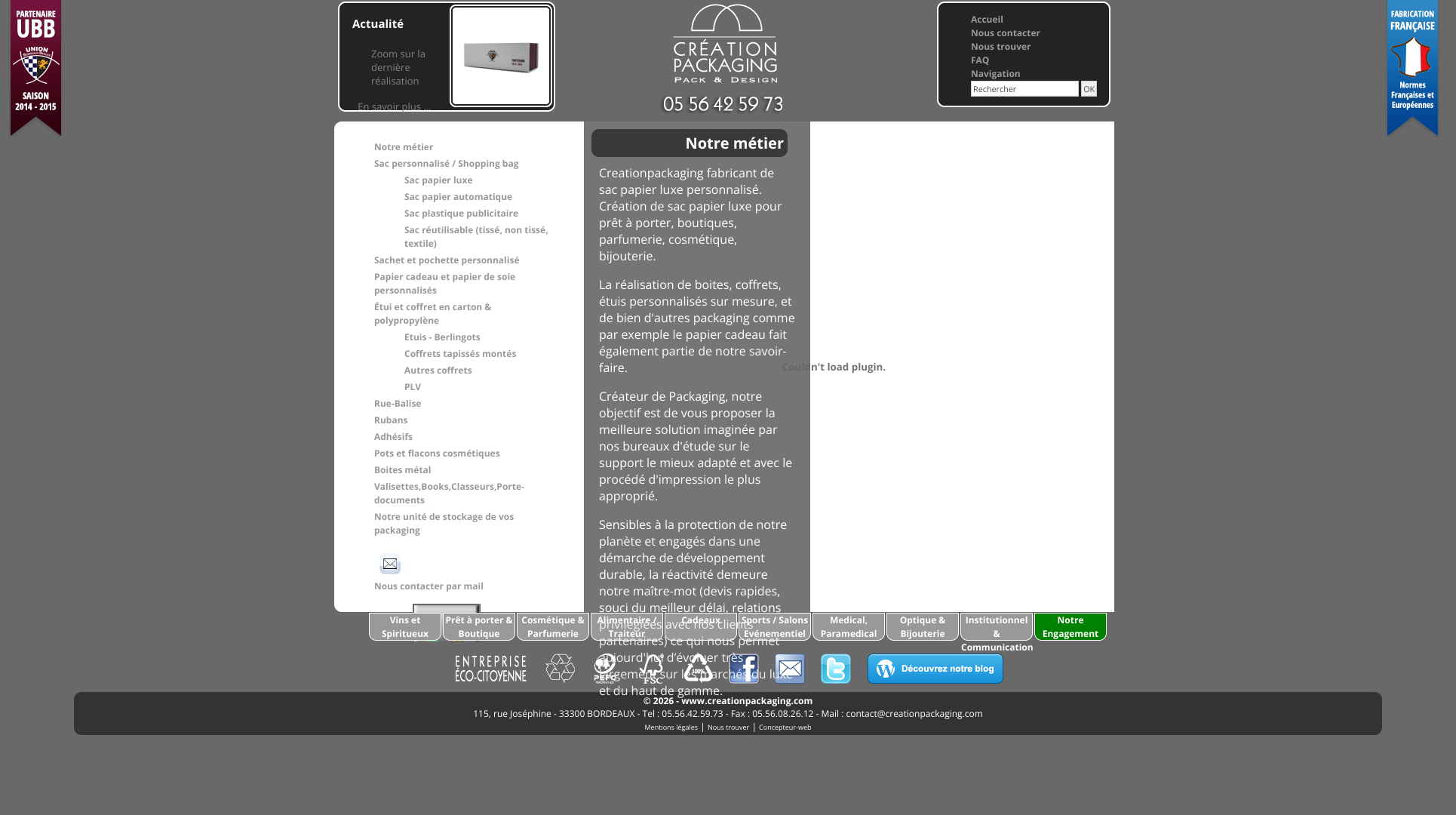 Aperçu du site