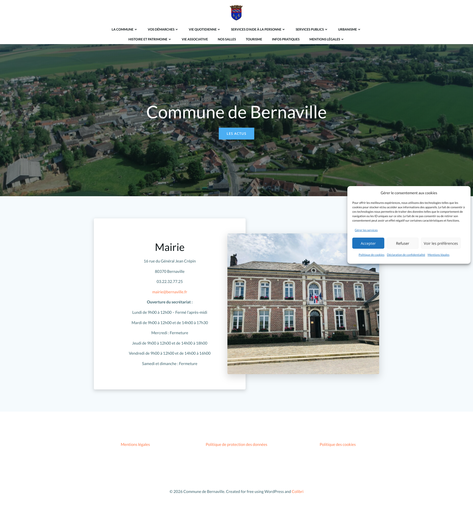 Aperçu du site