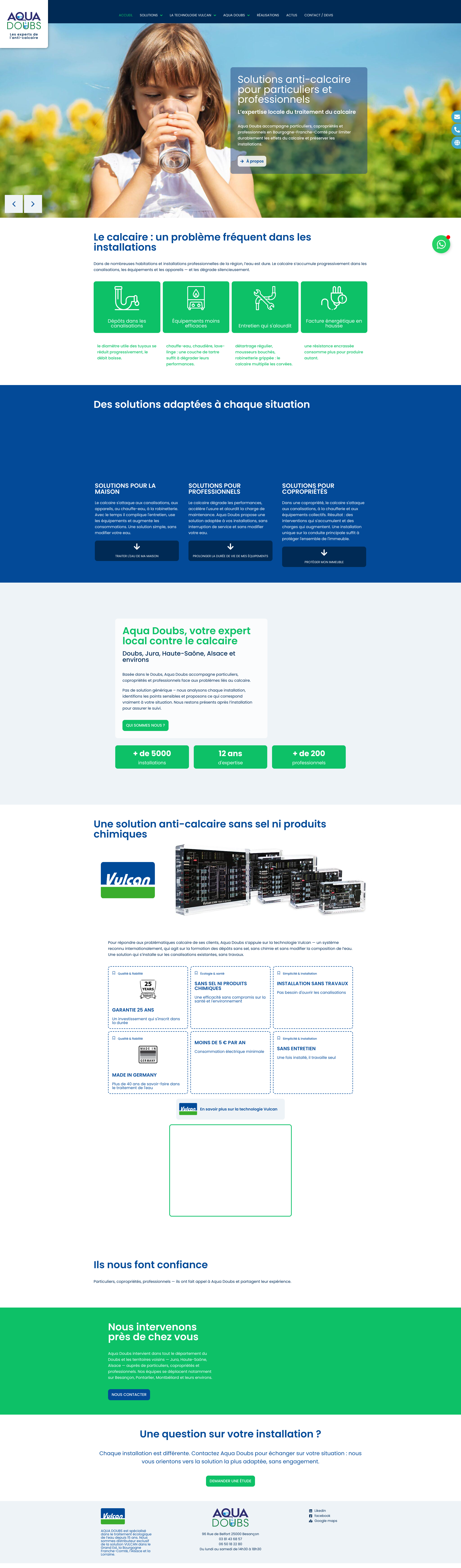 Aperçu du site