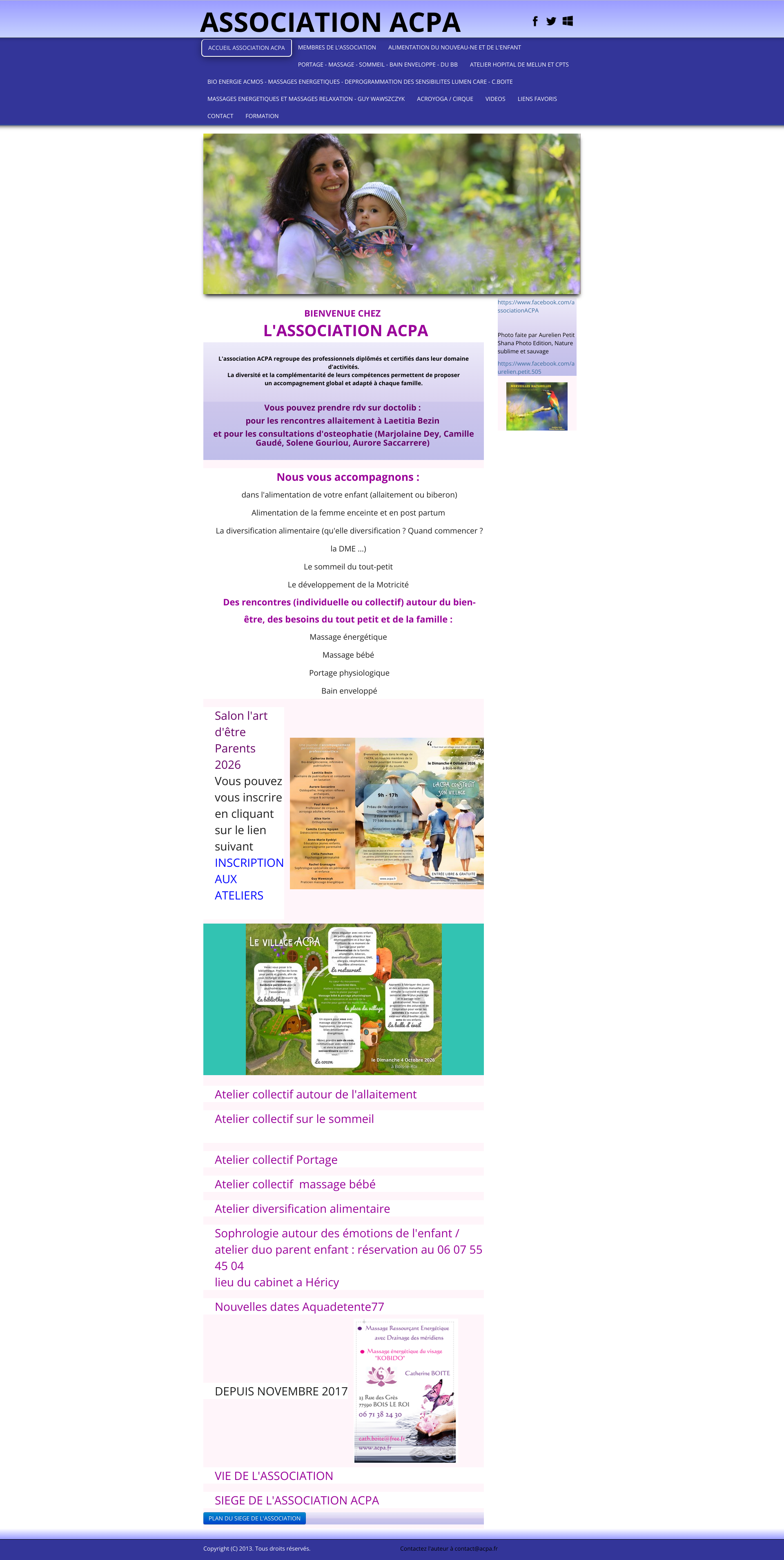 Aperçu du site