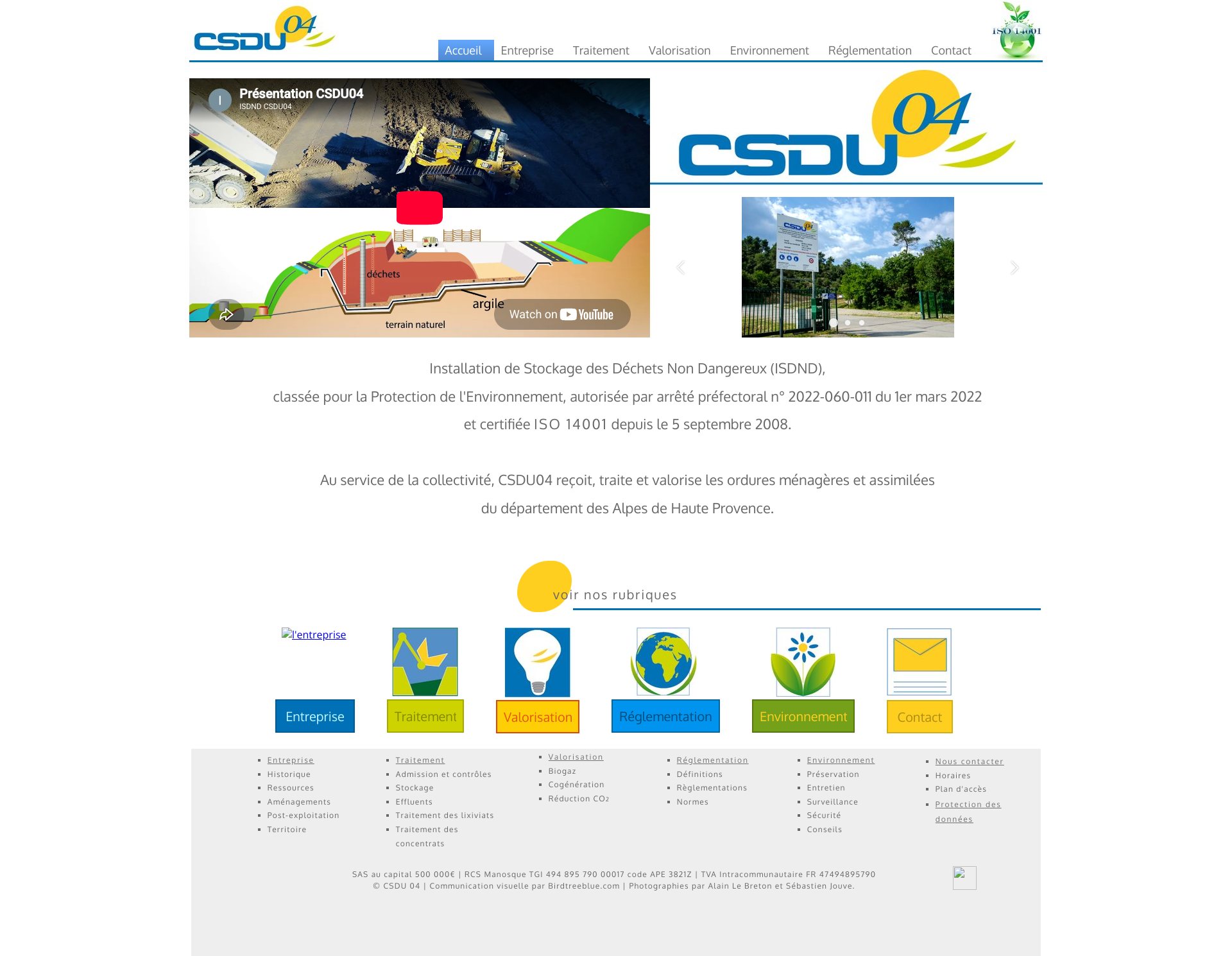 Aperçu du site