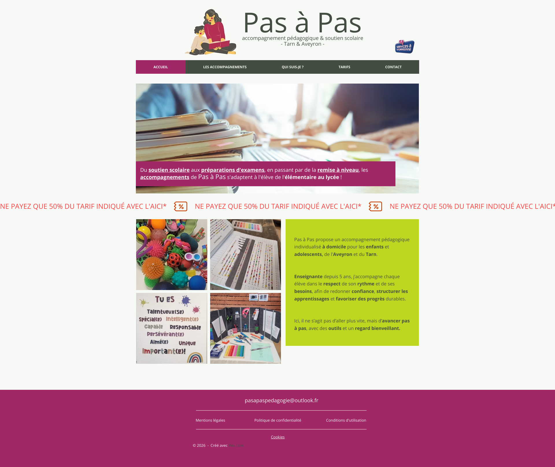 Aperçu du site