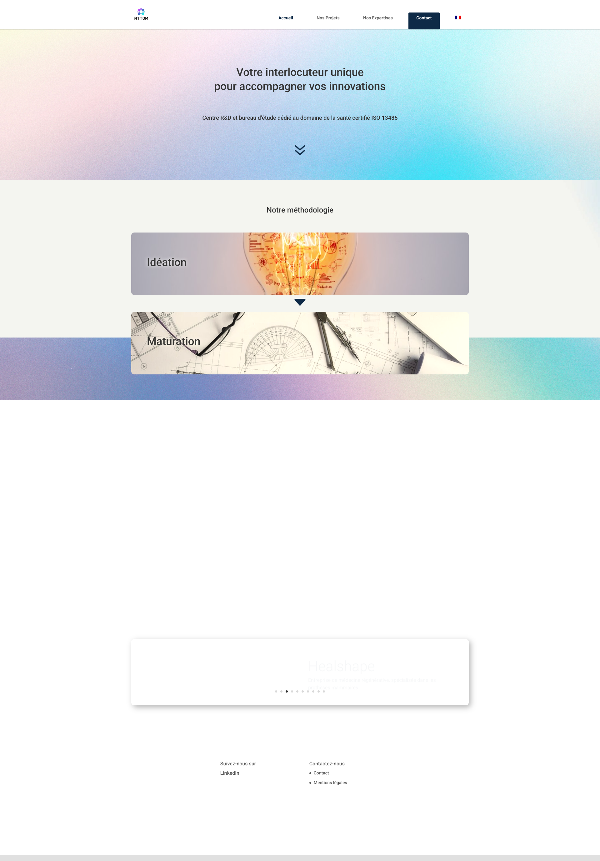 Aperçu du site