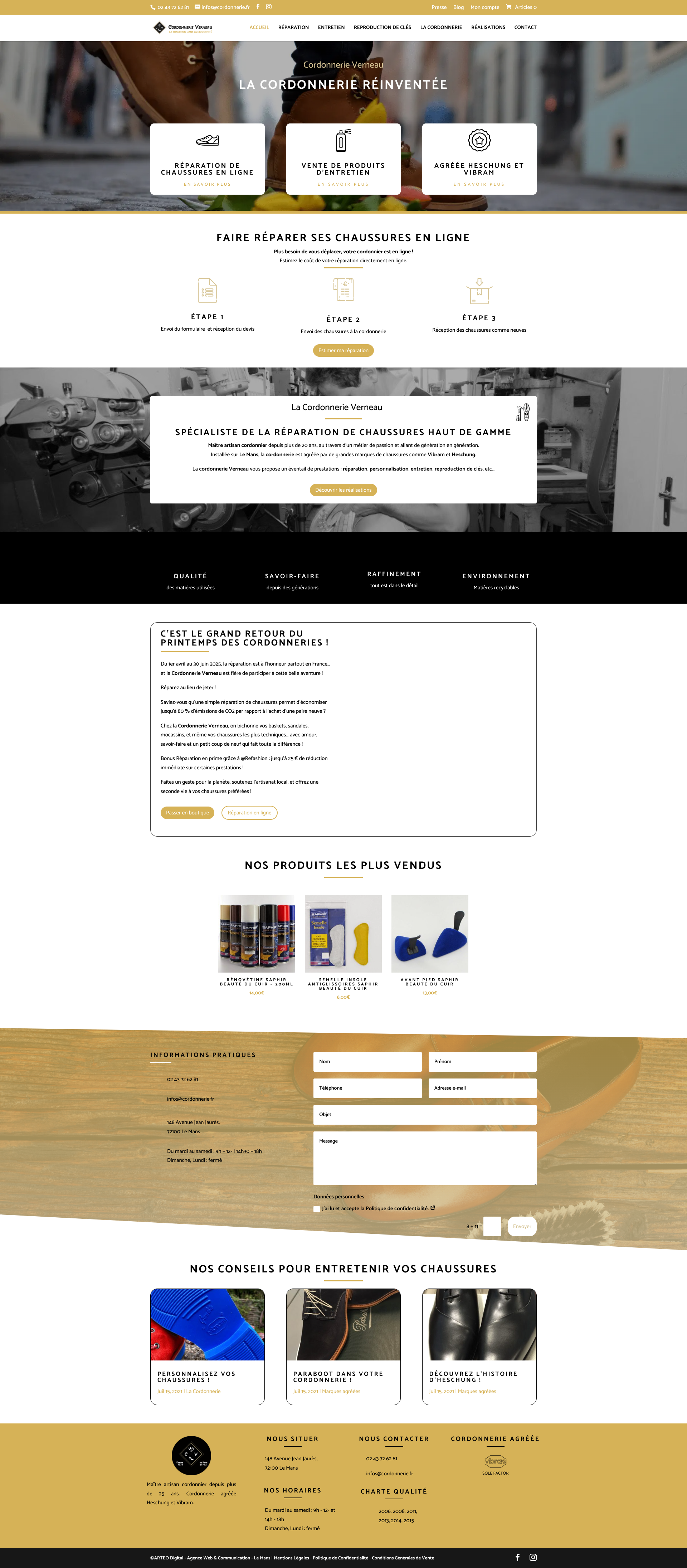 Aperçu du site