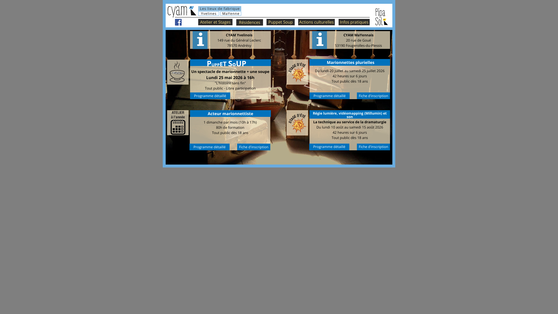 Aperçu du site