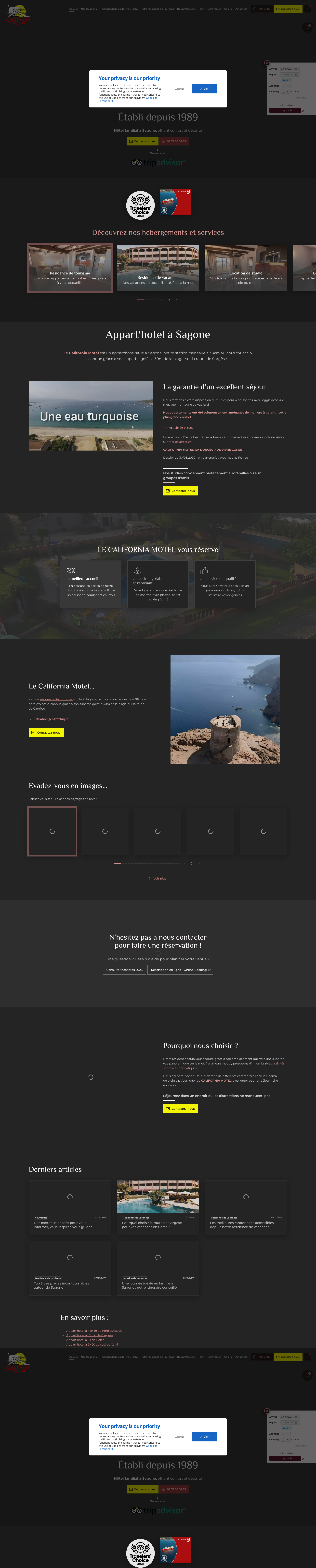 Aperçu du site